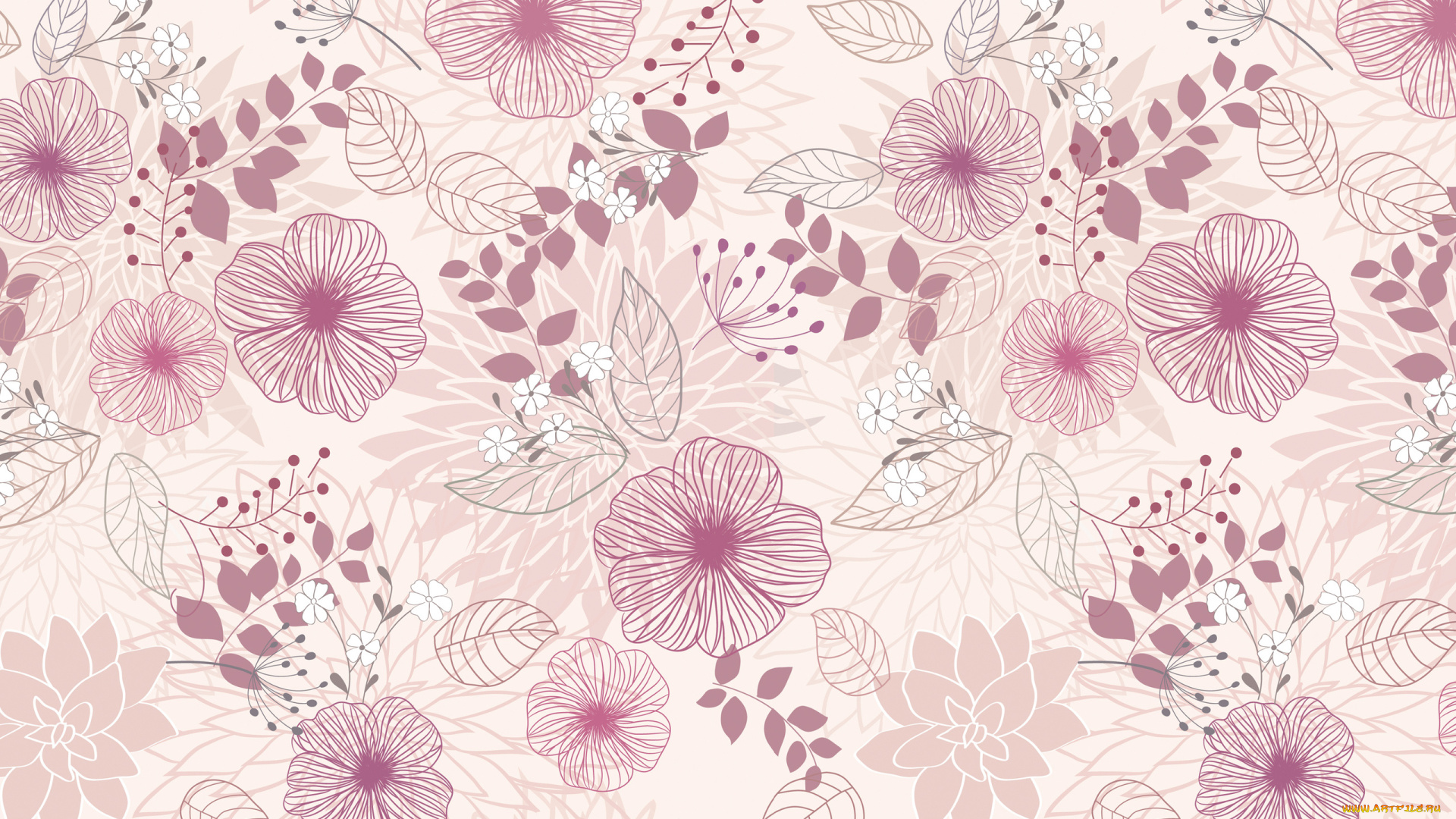 векторная, графика, цветы, , flowers, фон, лепестки, цветы