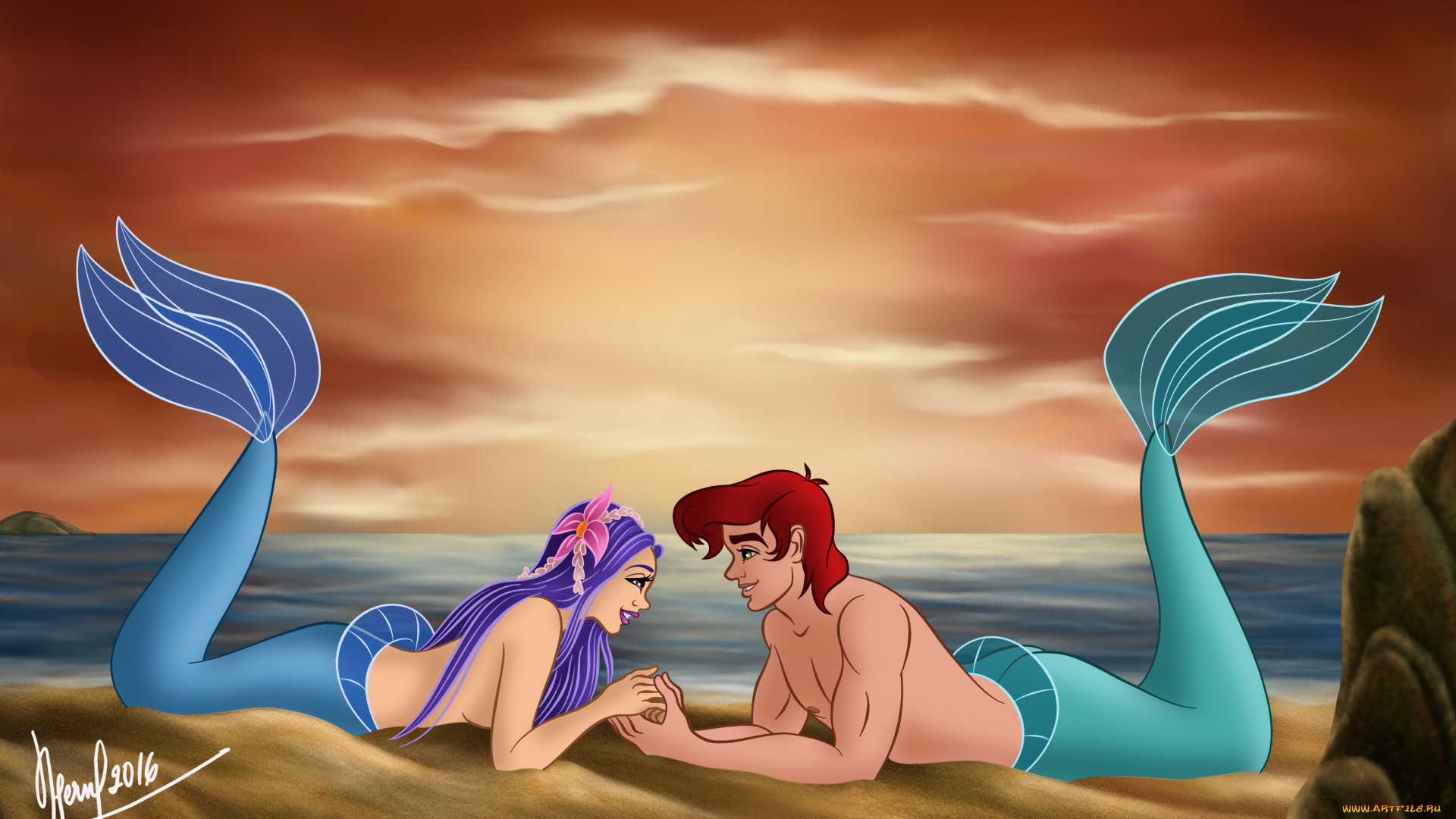 векторная, графика, мультфильмы, , cartoons, закат, солнца