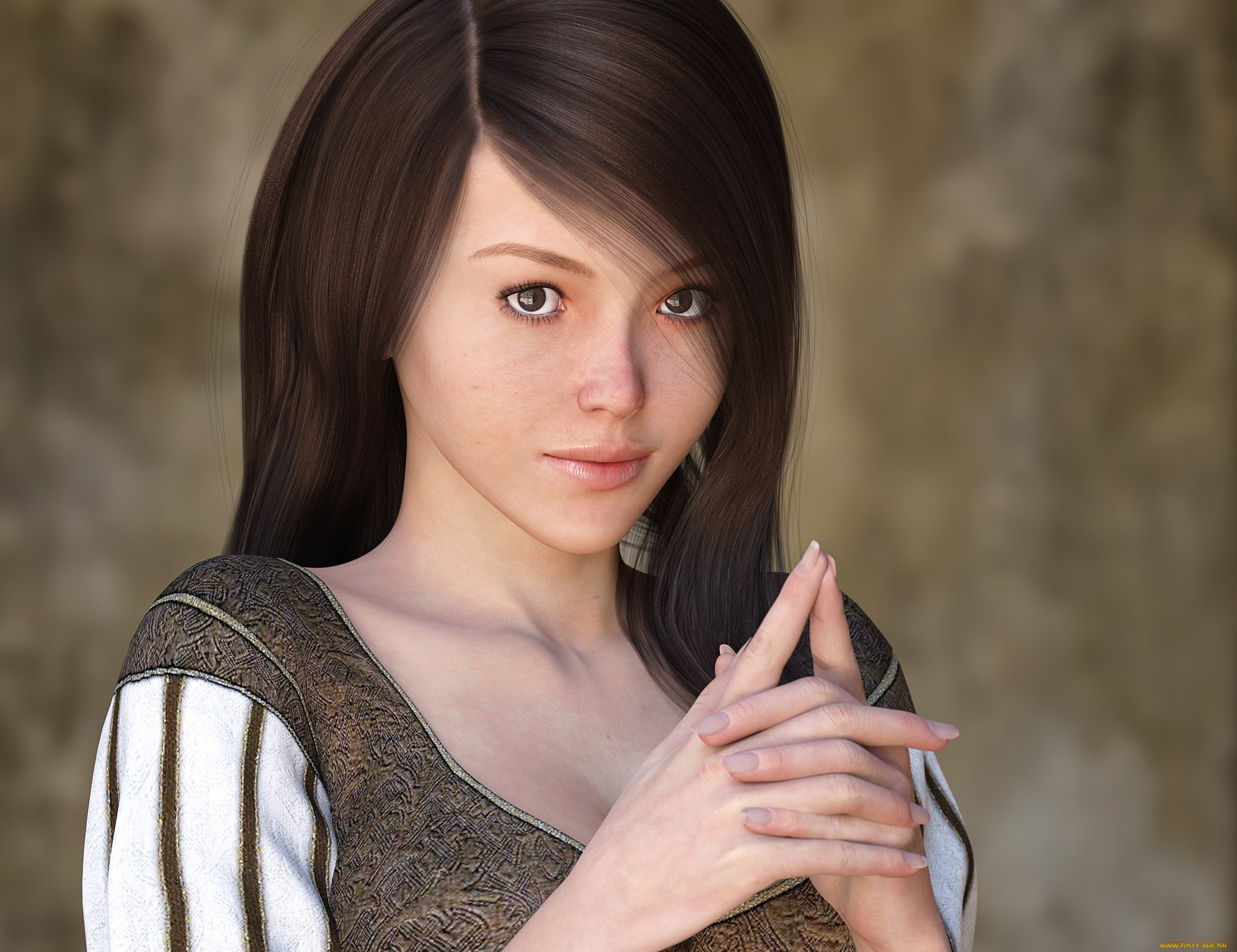 3д, графика, портрет, , portraits, девушка