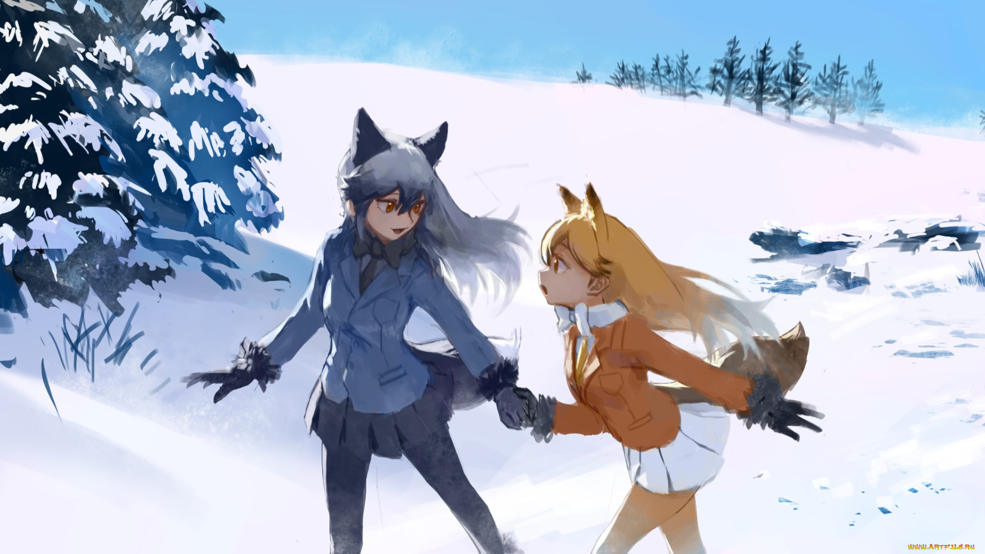 аниме, kemono, friends, kemono, friends