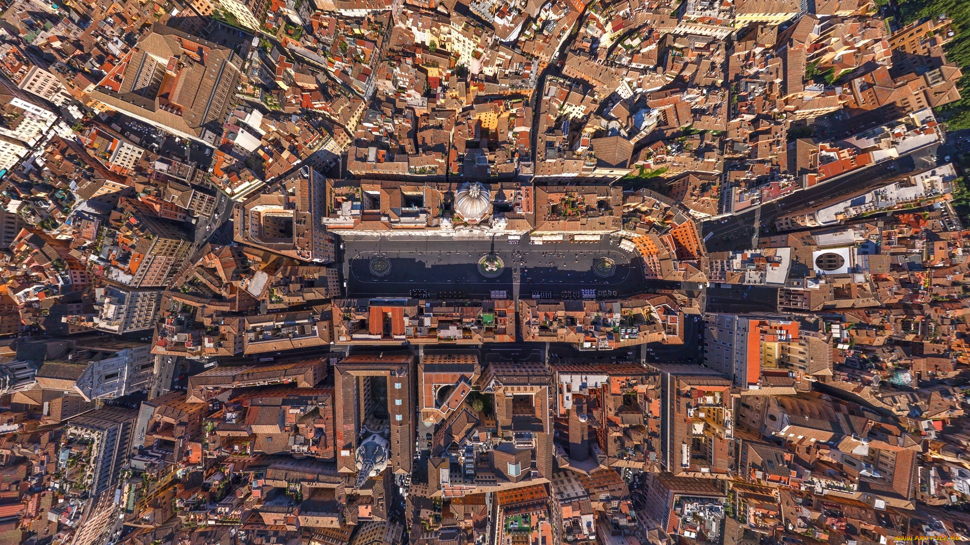 площадь, навона, города, рим, , ватикан, , италия, здания, дома, город, панорама