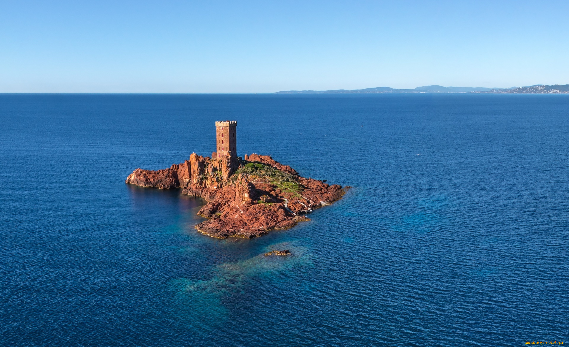 иль, д`ор, , лазурный, берег, , франция, города, замки, франции, море, крепость, остров