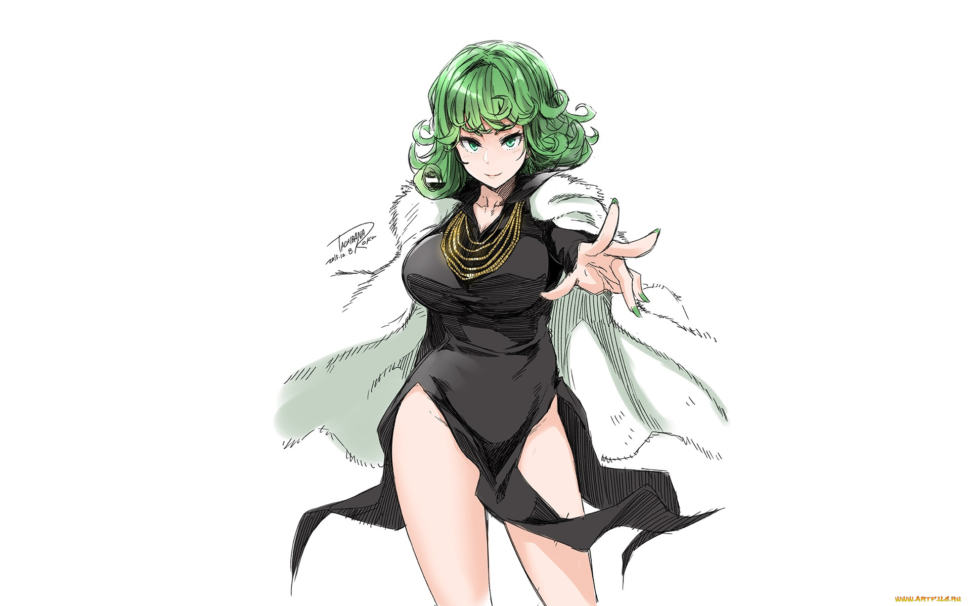 аниме, one, punch, man, девушка