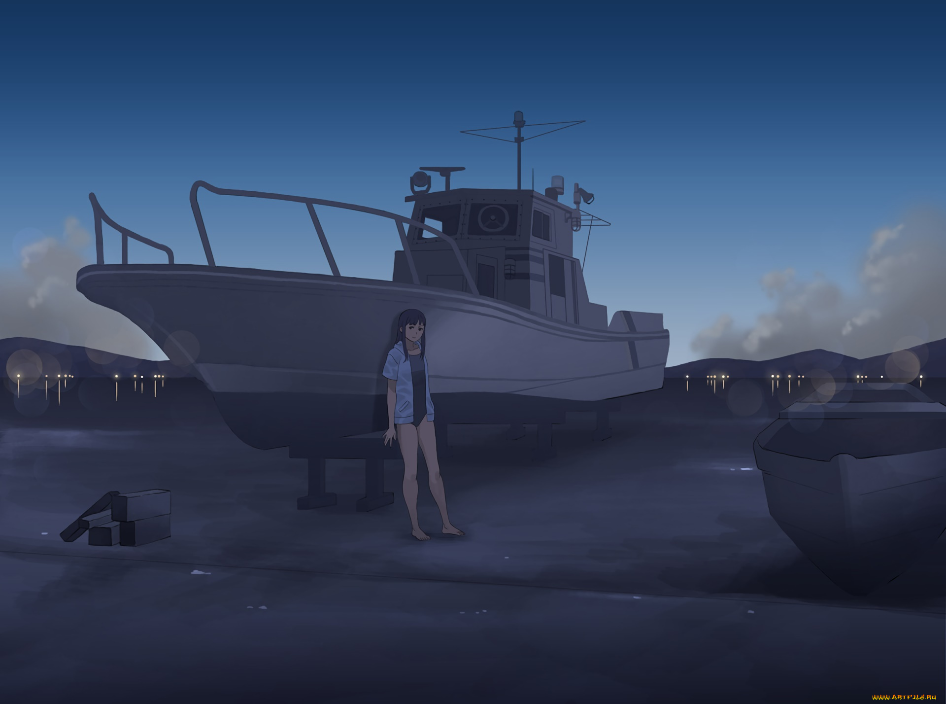 аниме, оружие, , техника, , технологии, девушка, взгляд, фон