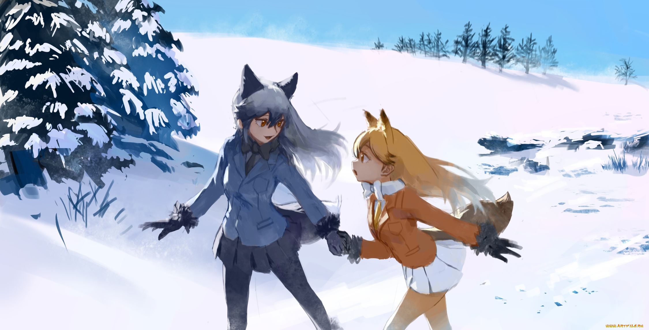 аниме, kemono, friends, kemono, friends