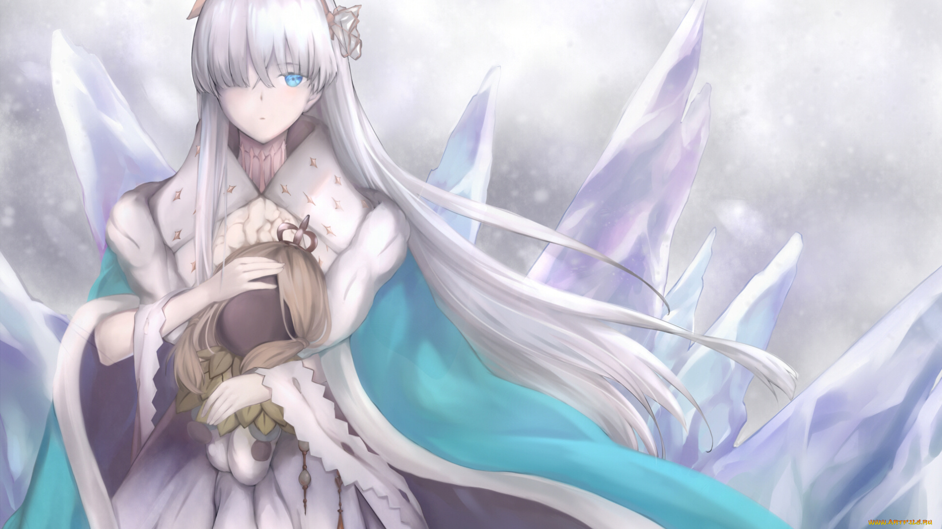 аниме, fate, stay, night, девушка