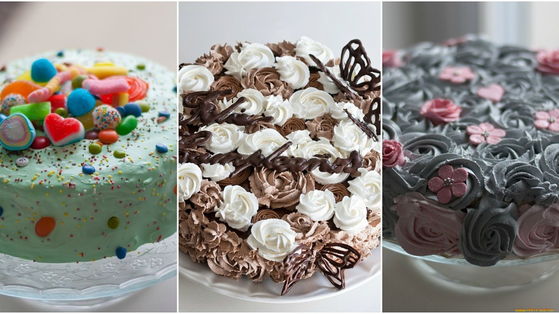 еда, торты, торт, коллаж