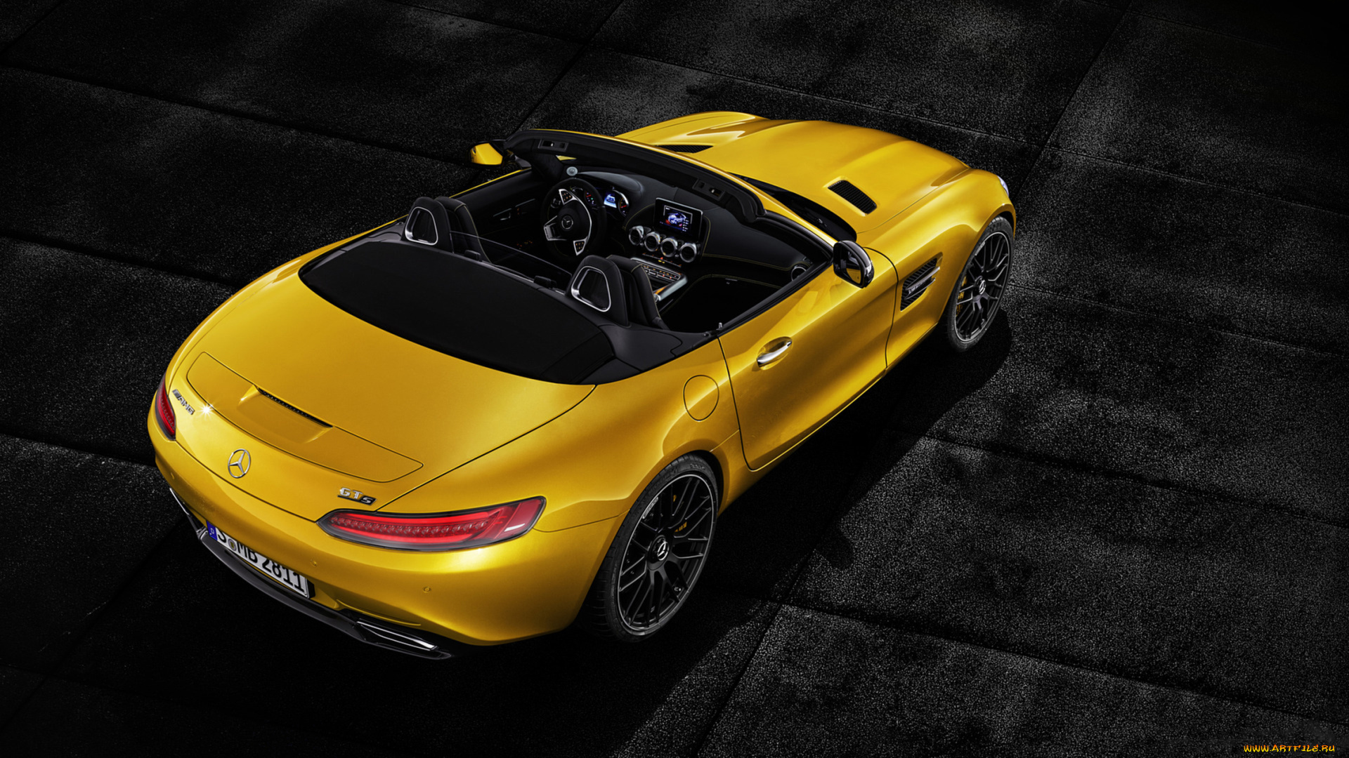 mercedes-benz, amg, gt, s, roadster, 2019, автомобили, mercedes-benz, 2019, gt, amg, roadster, s, жёлтый