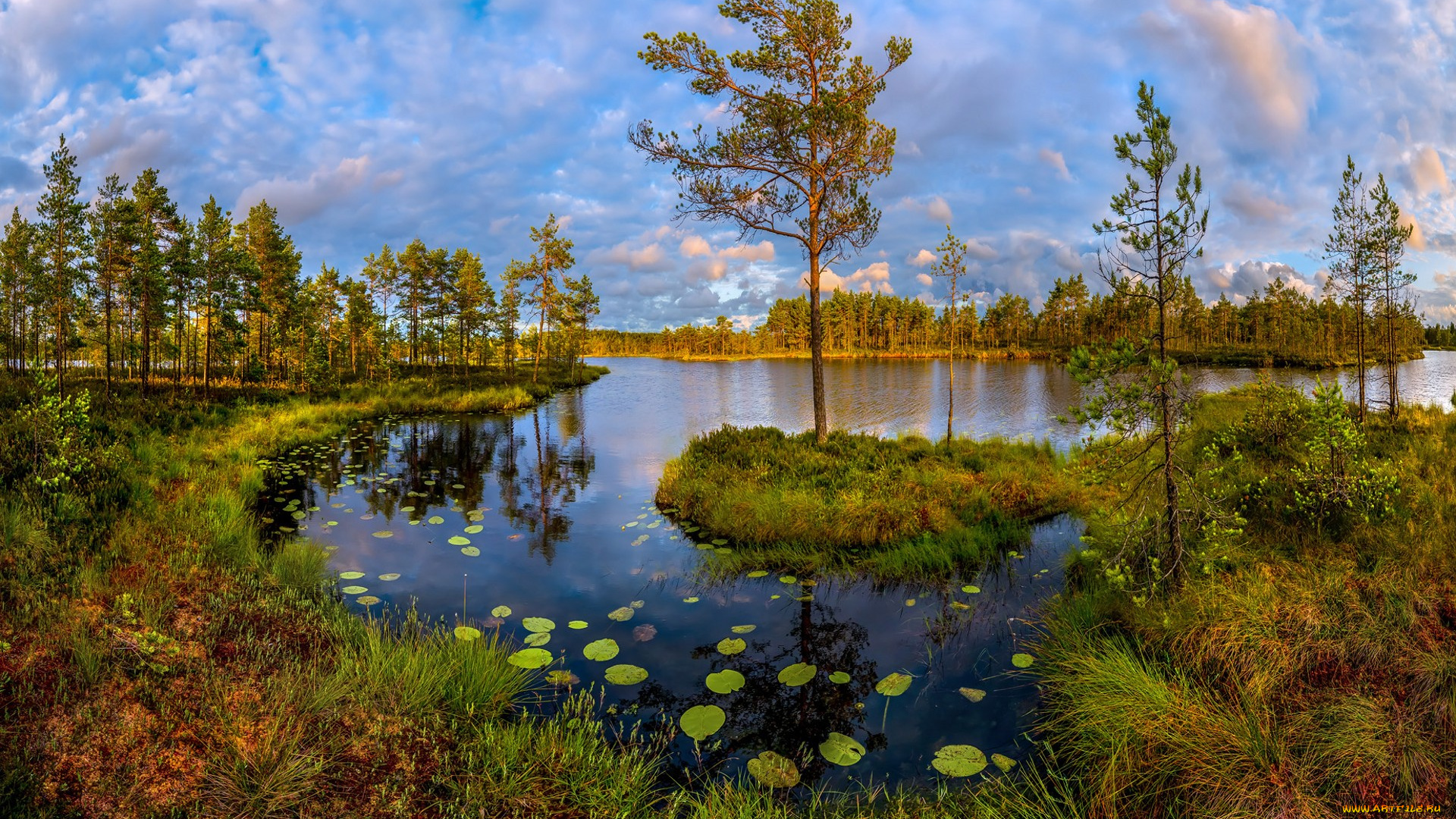 природа, реки, озера, простор