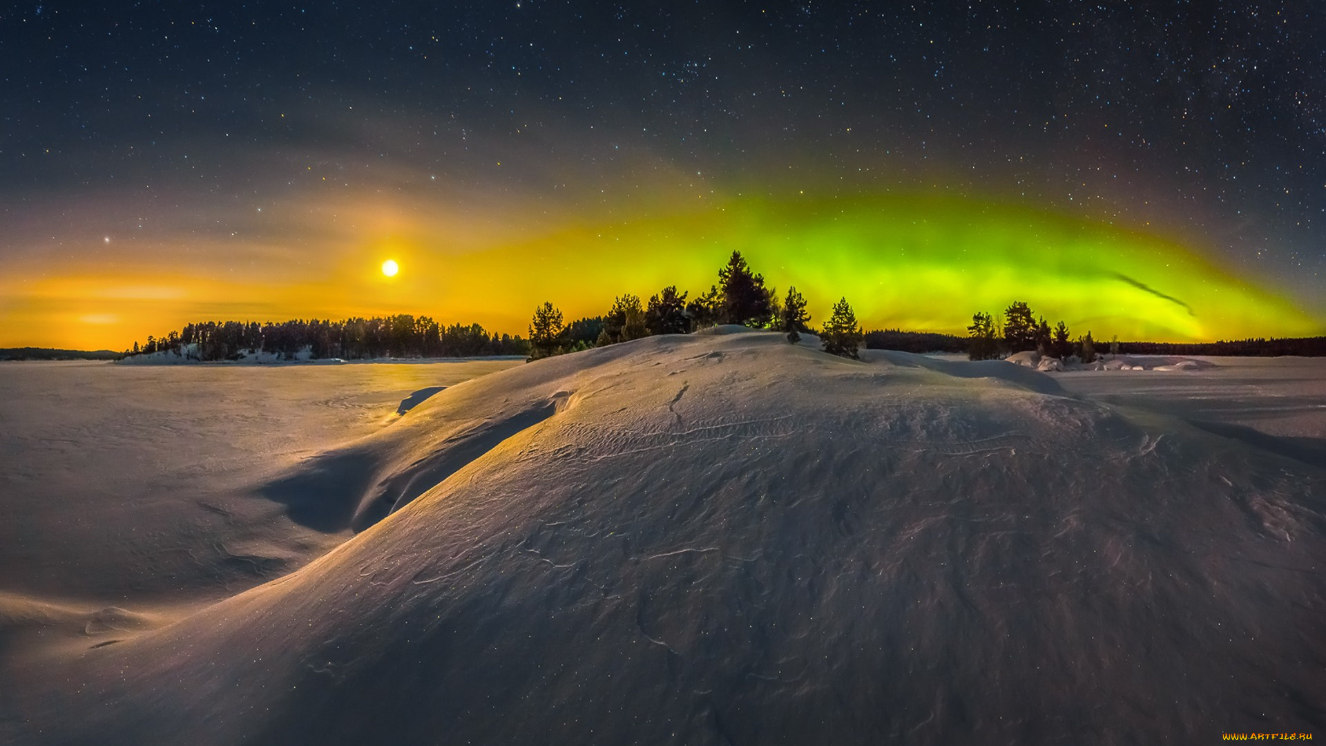 природа, зима, простор