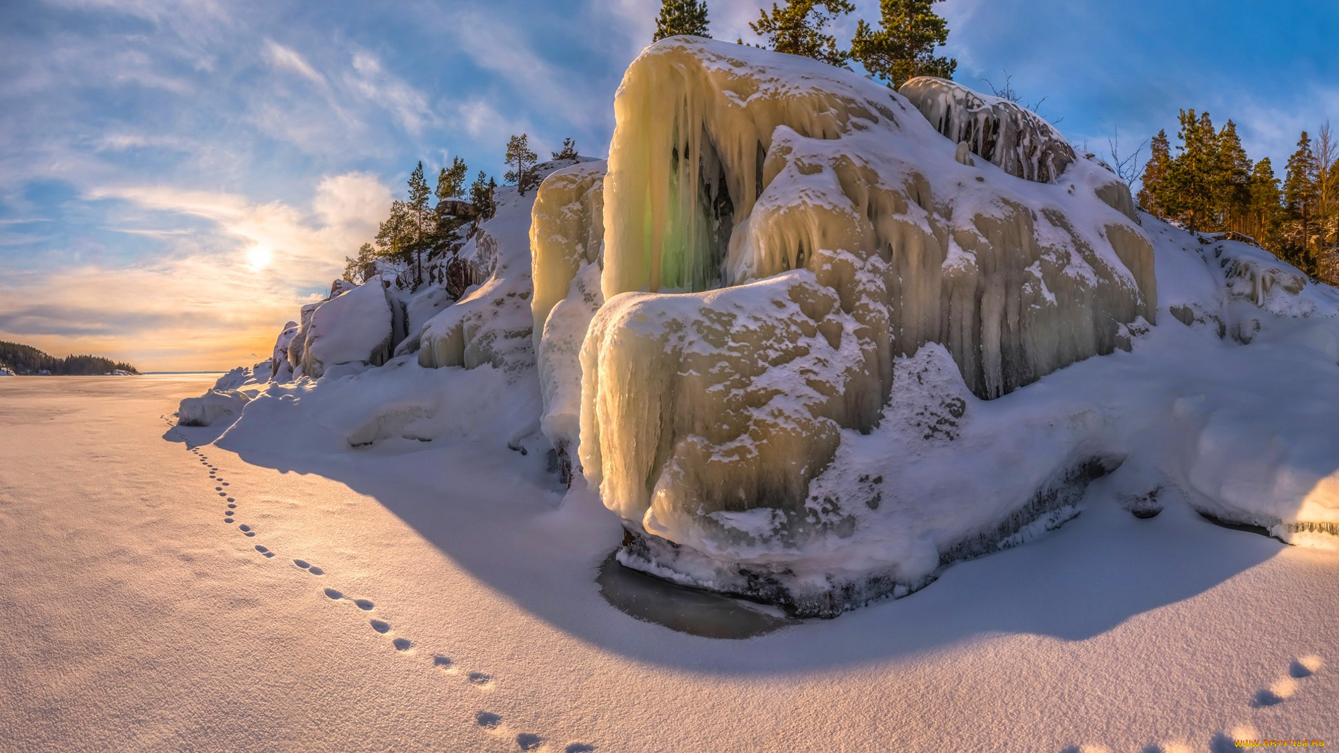 природа, зима, простор