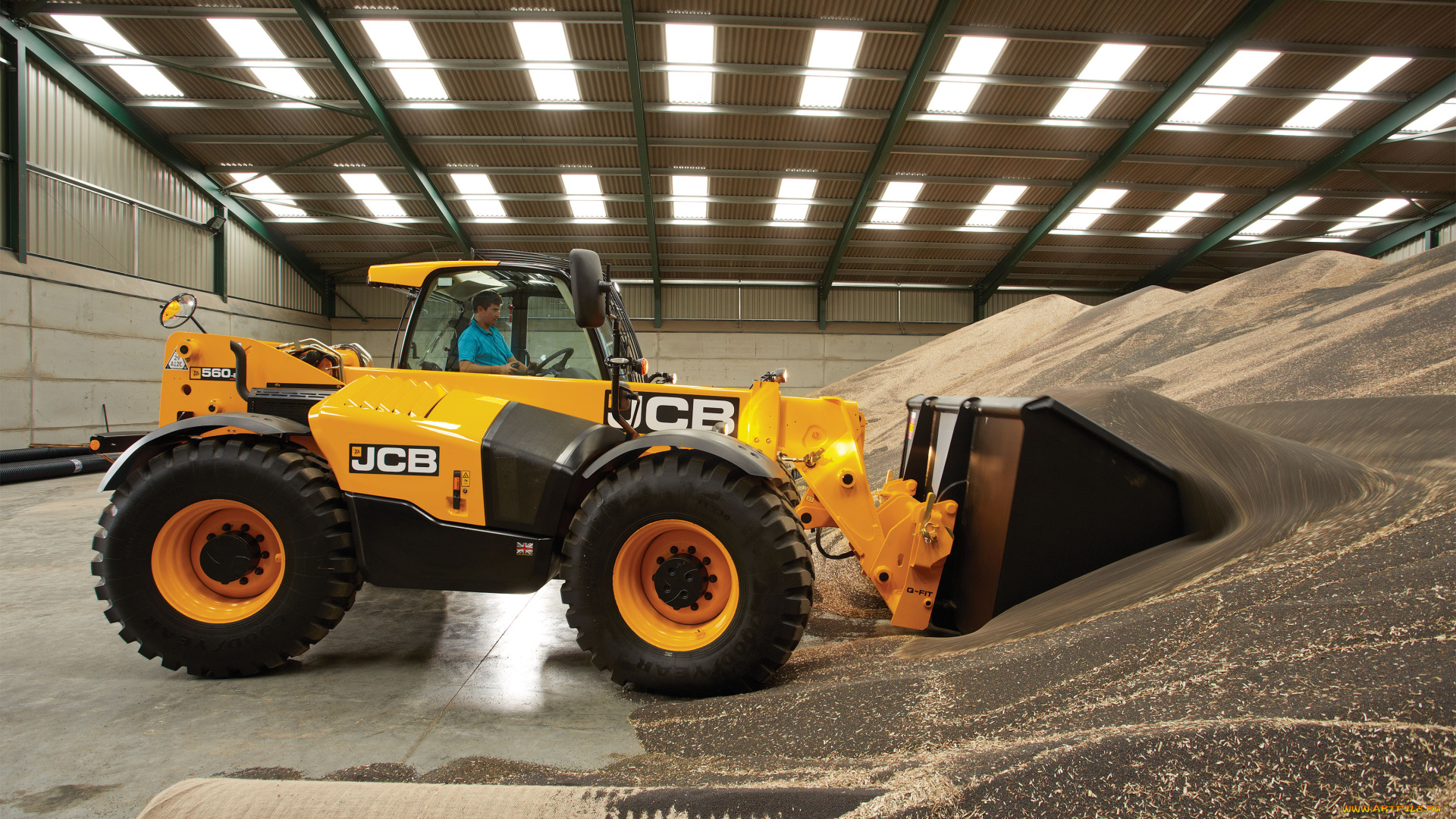 техника, фронтальные, погрузчики, jcb