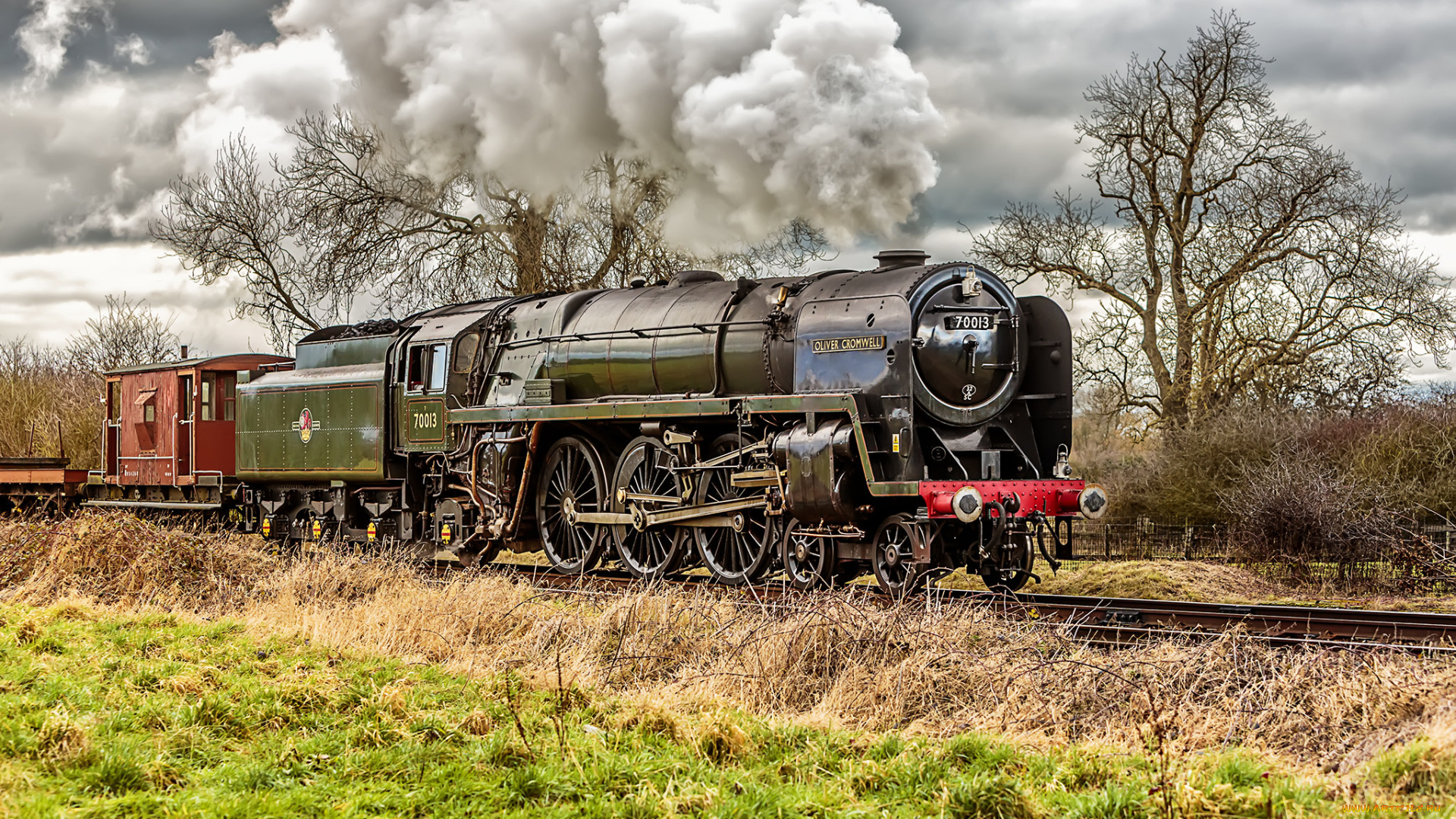 техника, паровозы, локомотив, состав