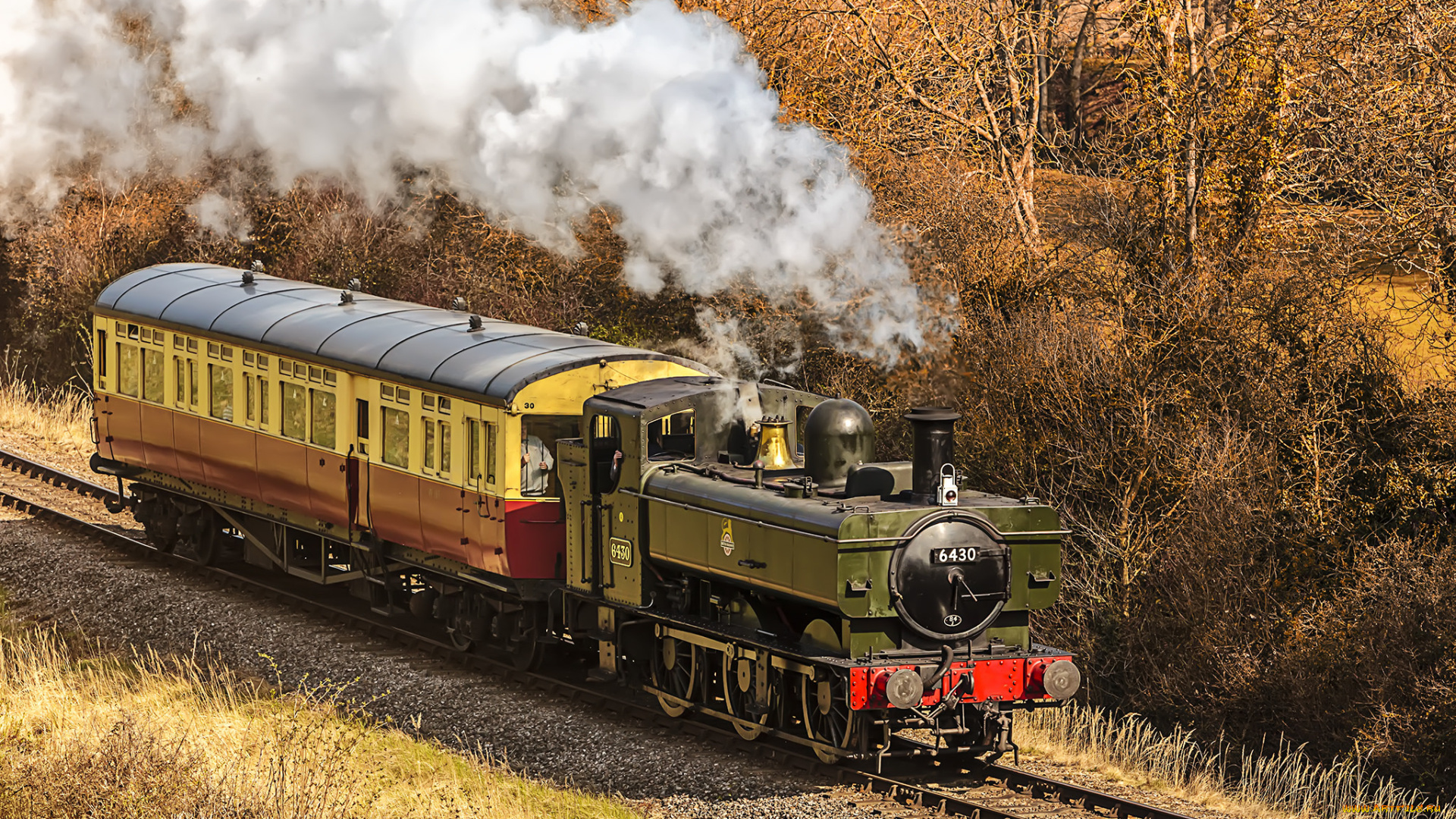 техника, паровозы, локомотив, состав