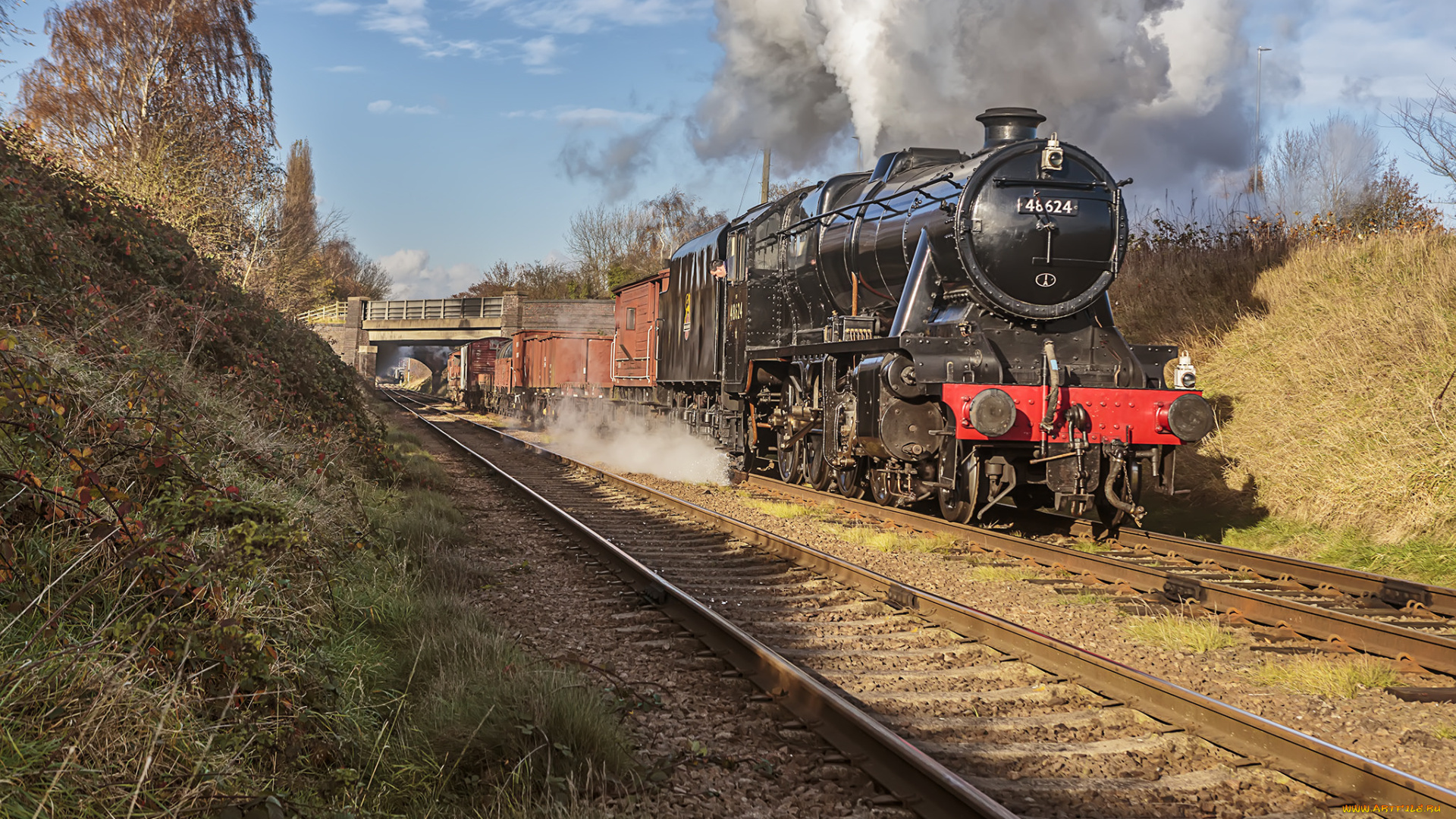 техника, паровозы, состав, локомотив