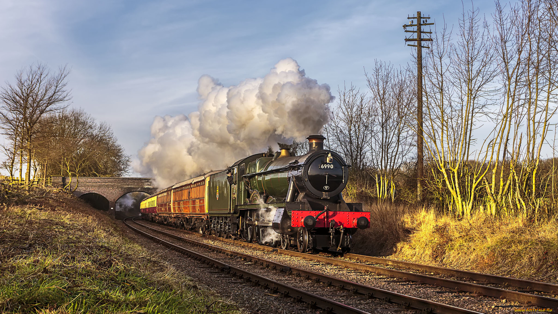 техника, паровозы, состав, локомотив