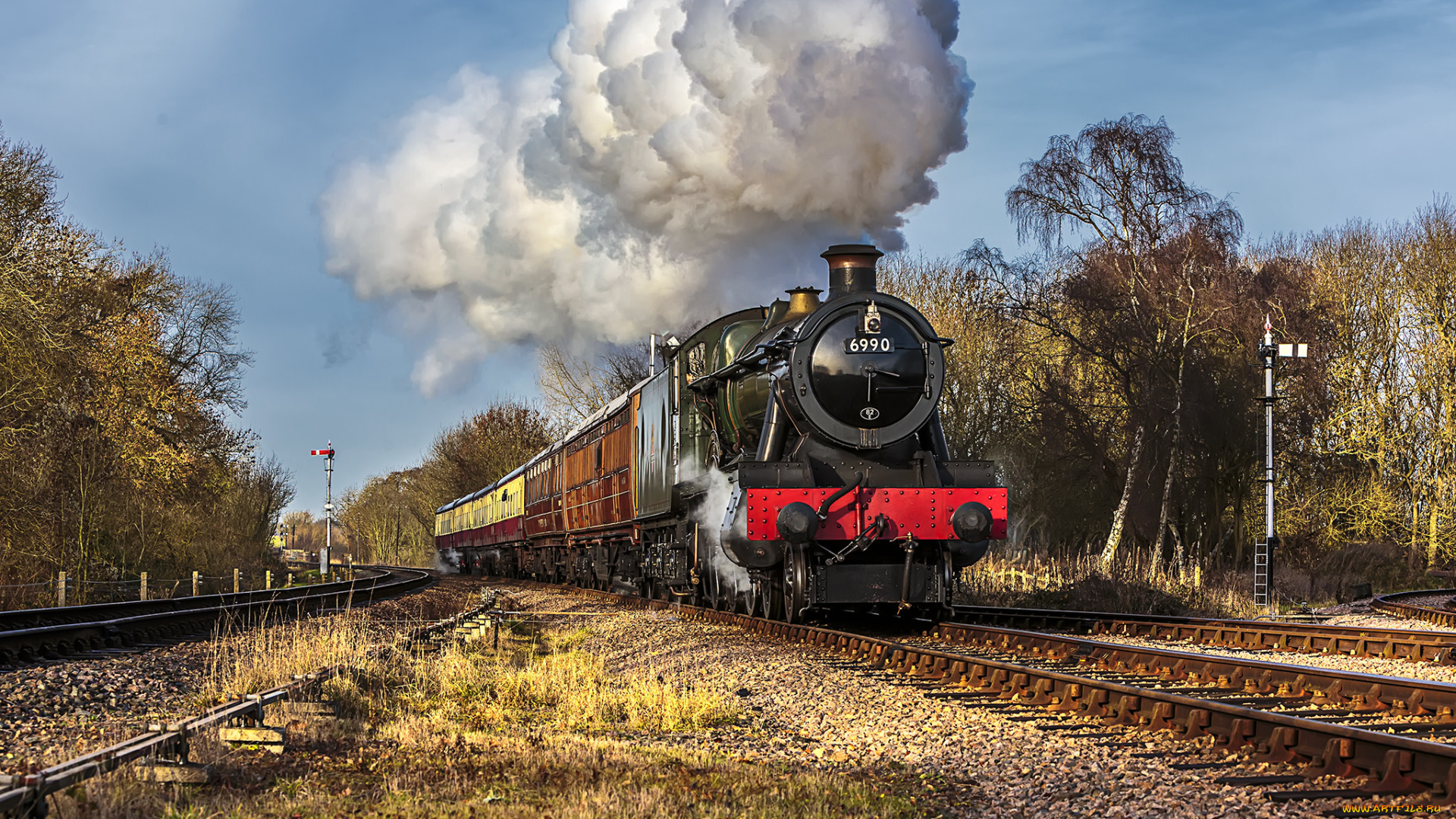 техника, паровозы, состав, локомотив