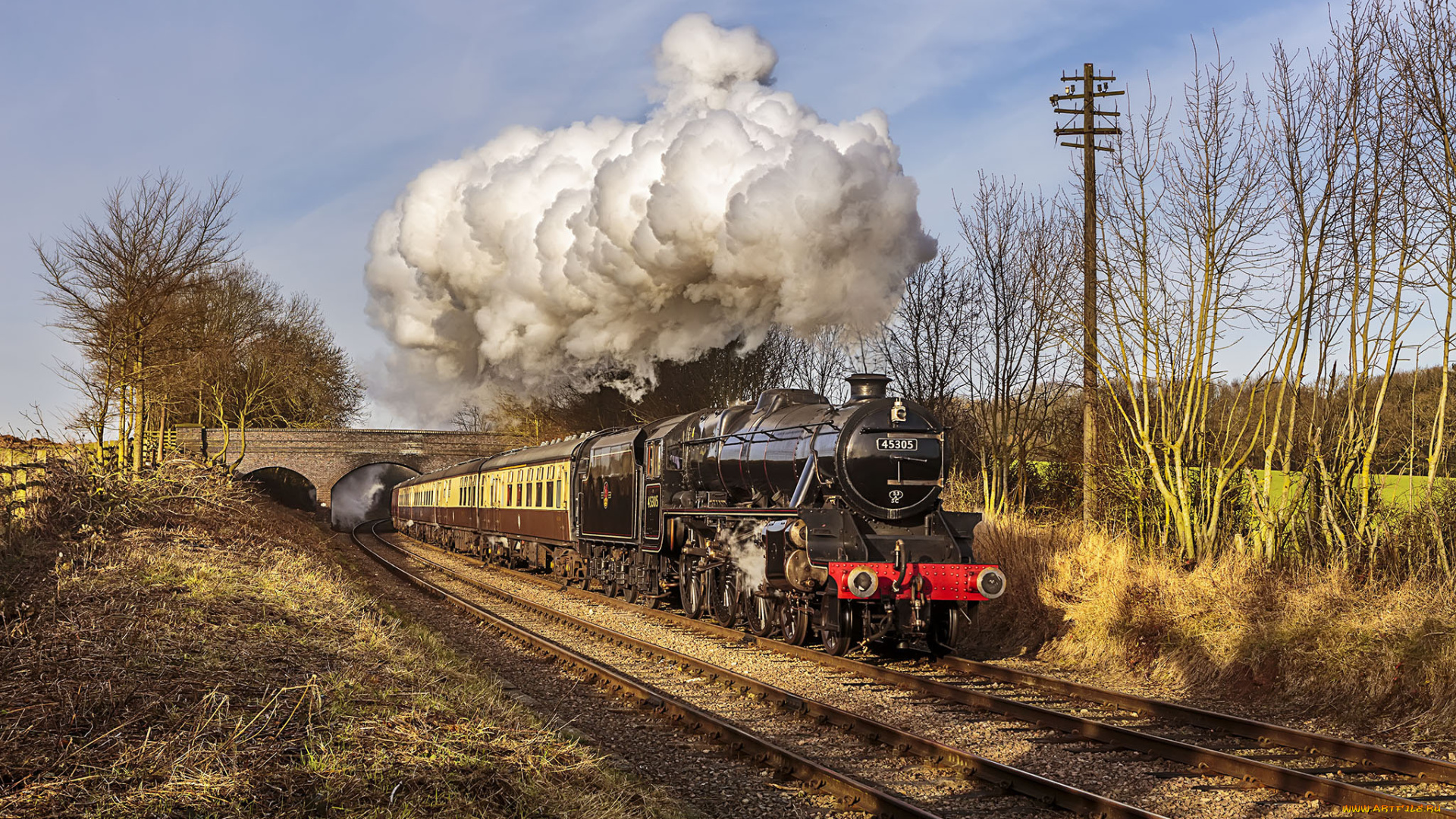 техника, паровозы, состав, локомотив