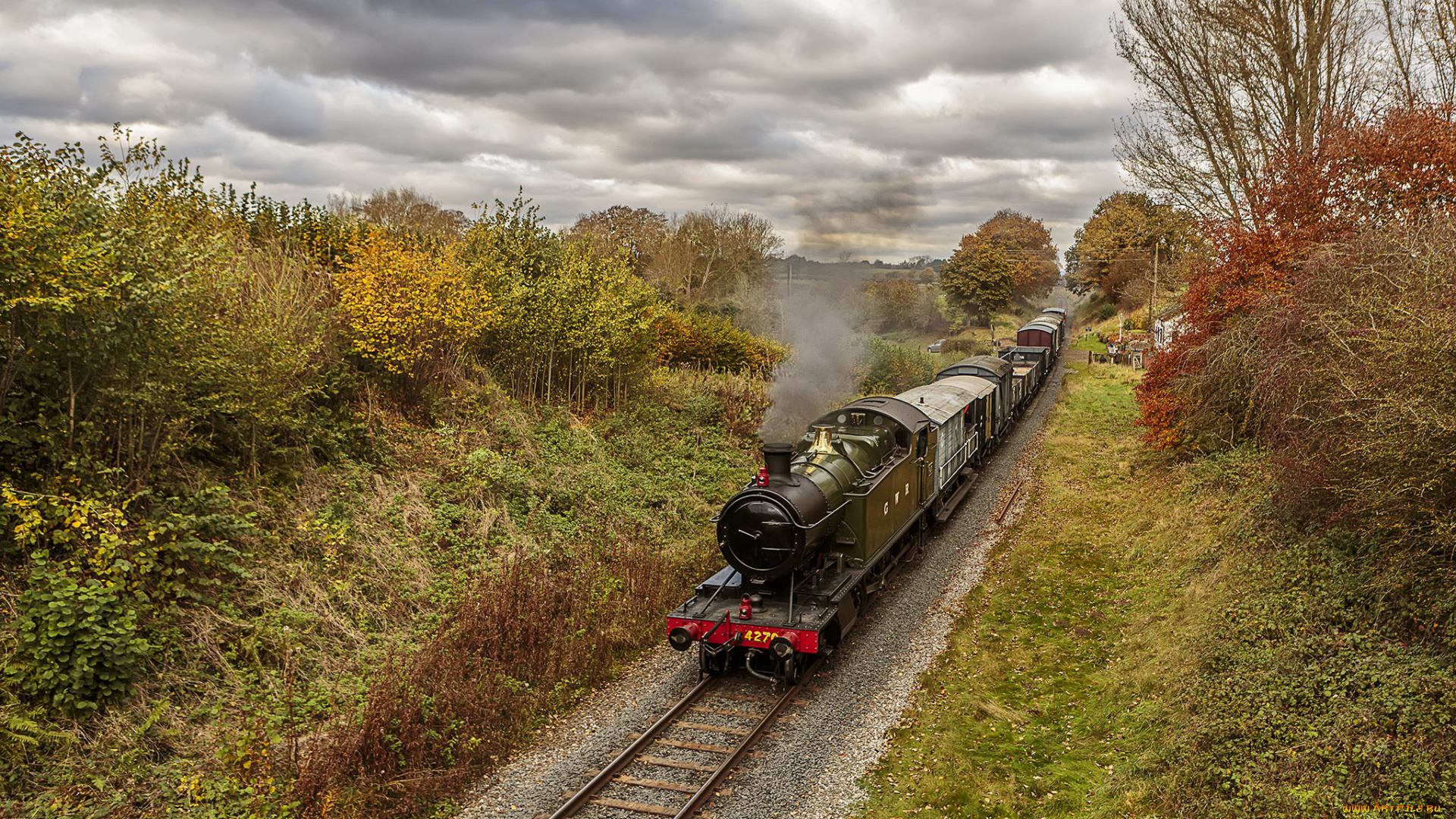 техника, паровозы, состав, локомотив