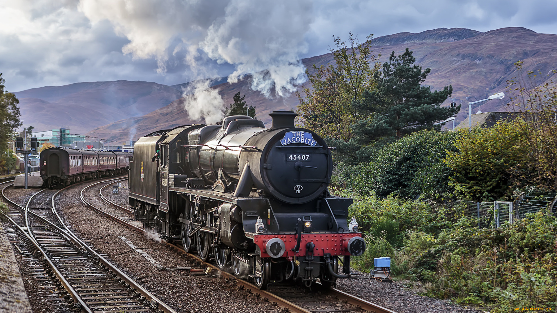 техника, паровозы, состав, локомотив