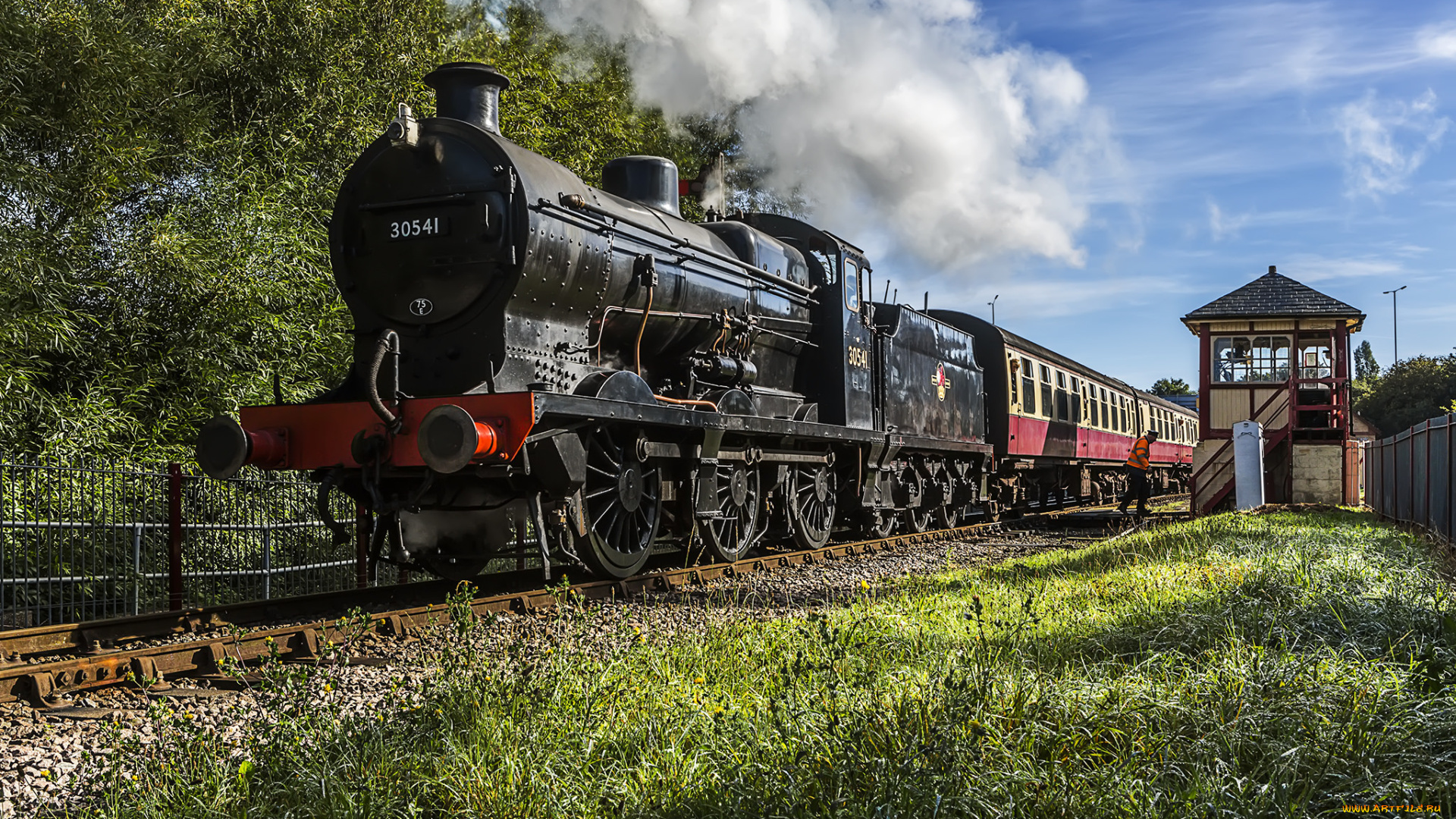 техника, паровозы, состав, локомотив