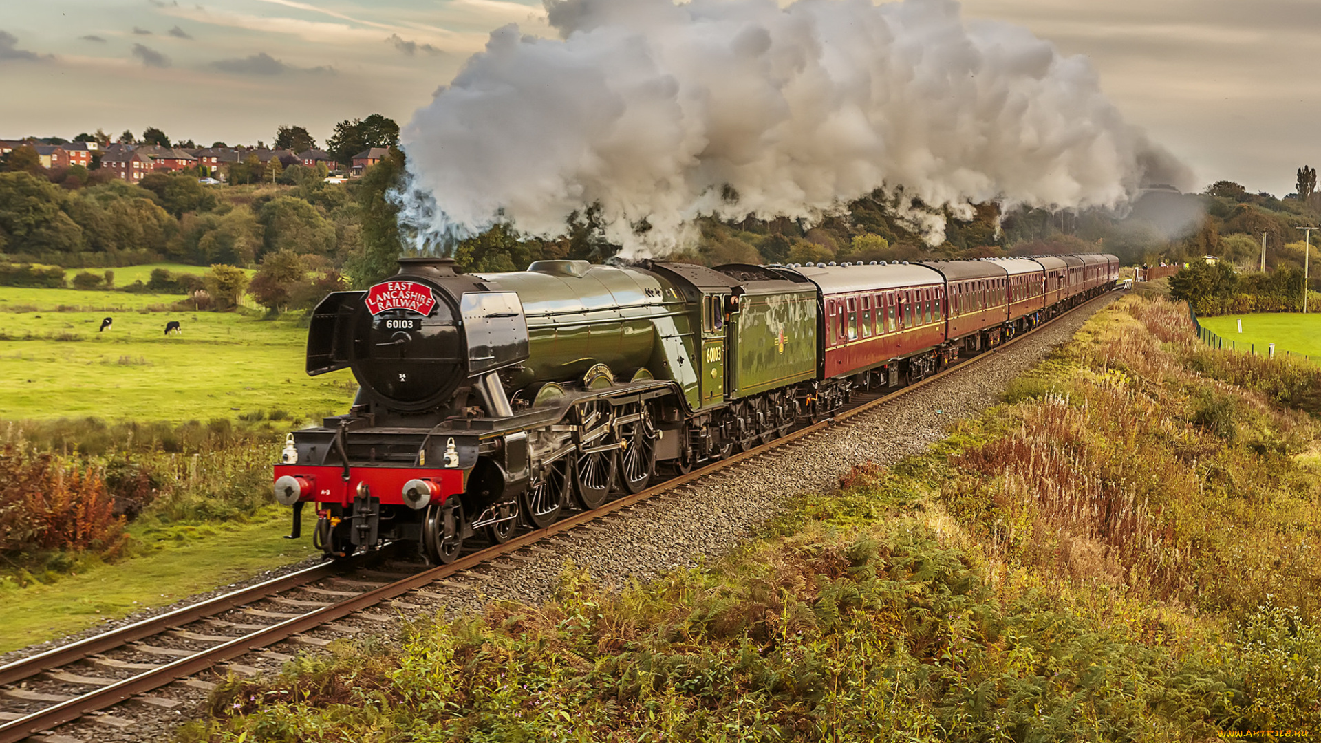 техника, паровозы, состав, локомотив