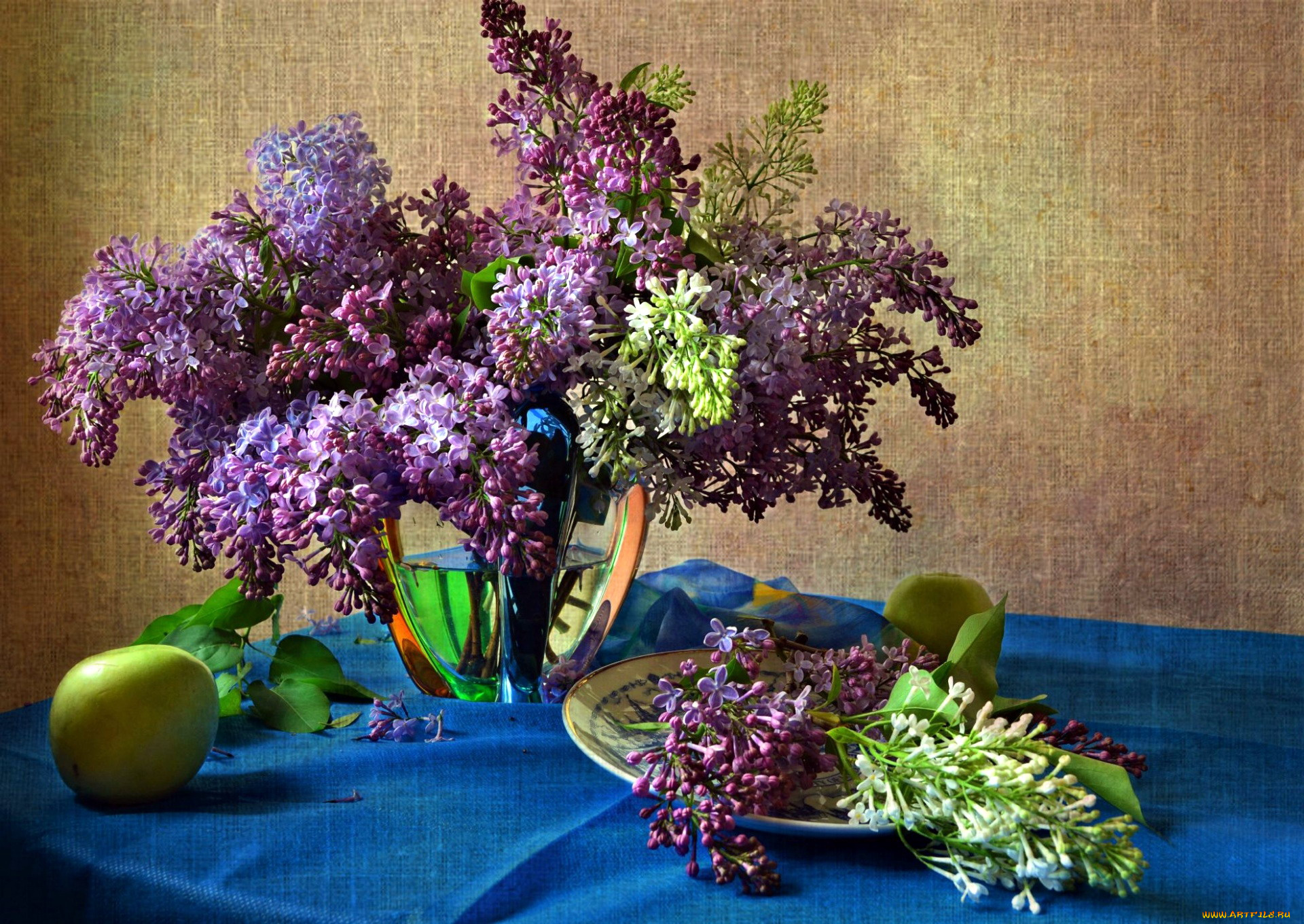 цветы, сирень, букет