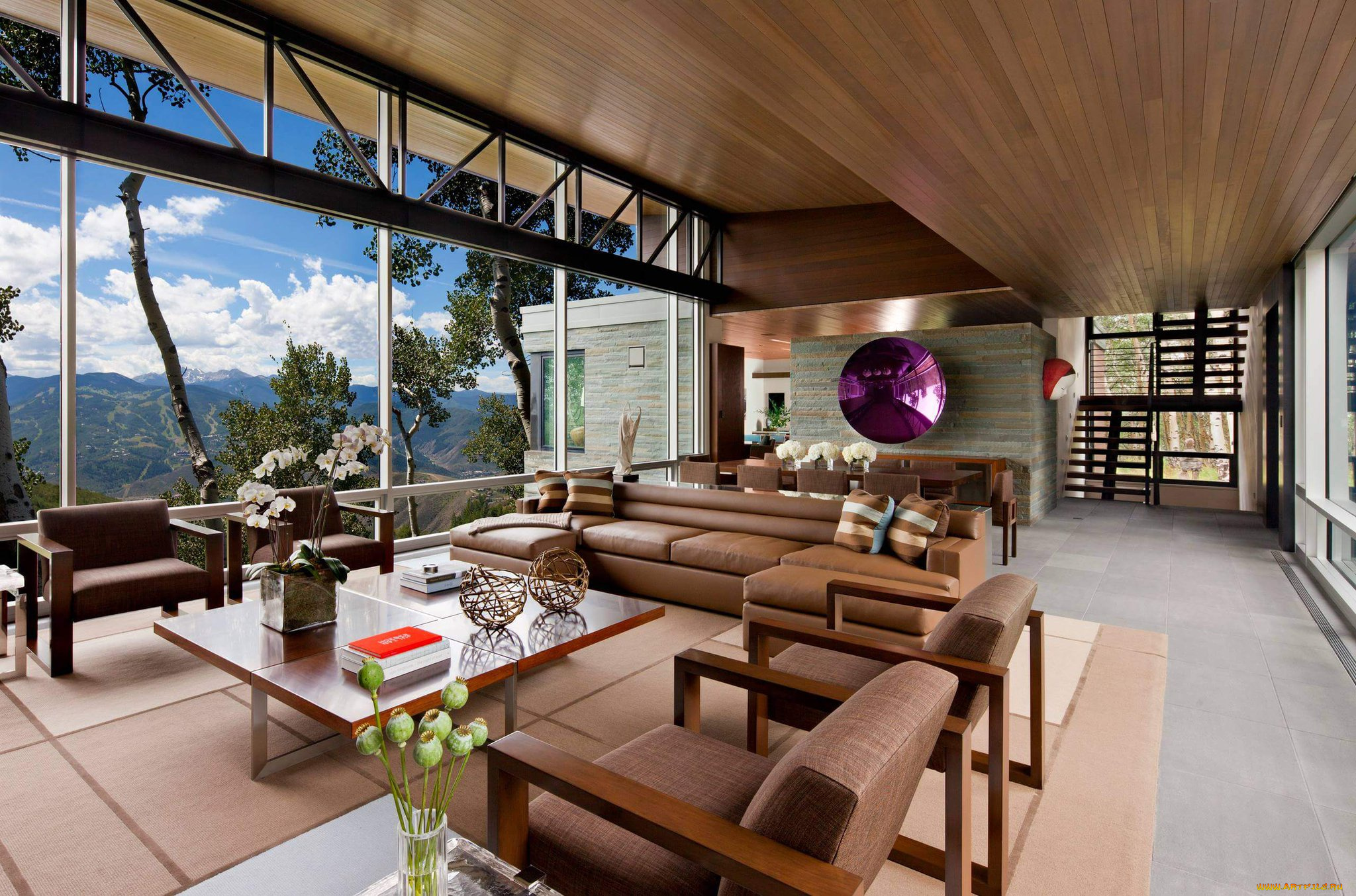 интерьер, гостиная, bridge, house, вилла