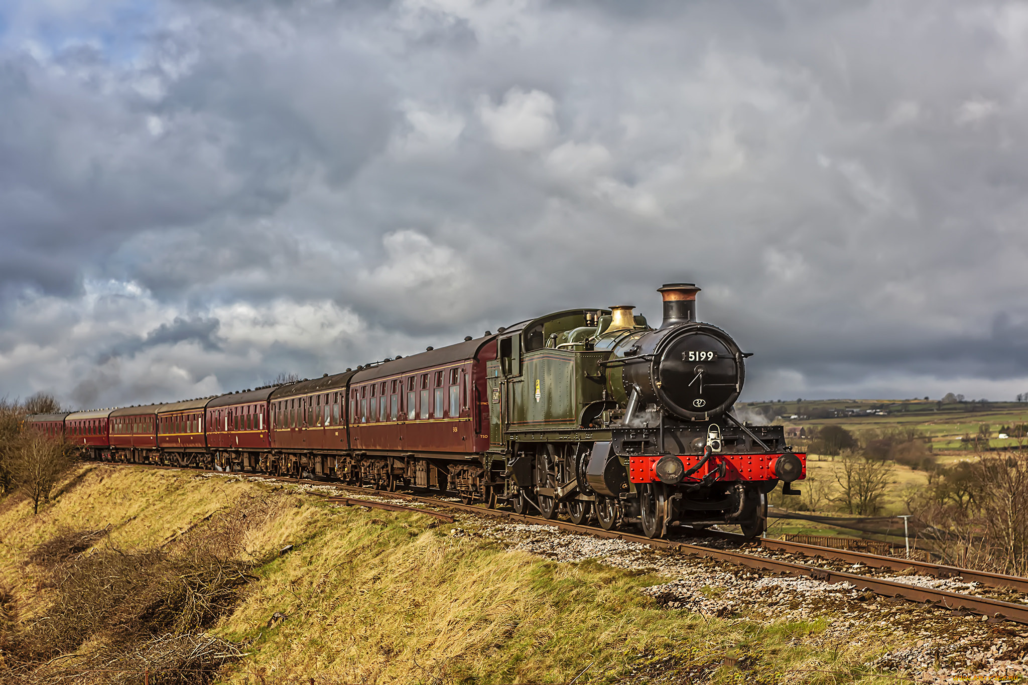 техника, паровозы, состав, локомотив