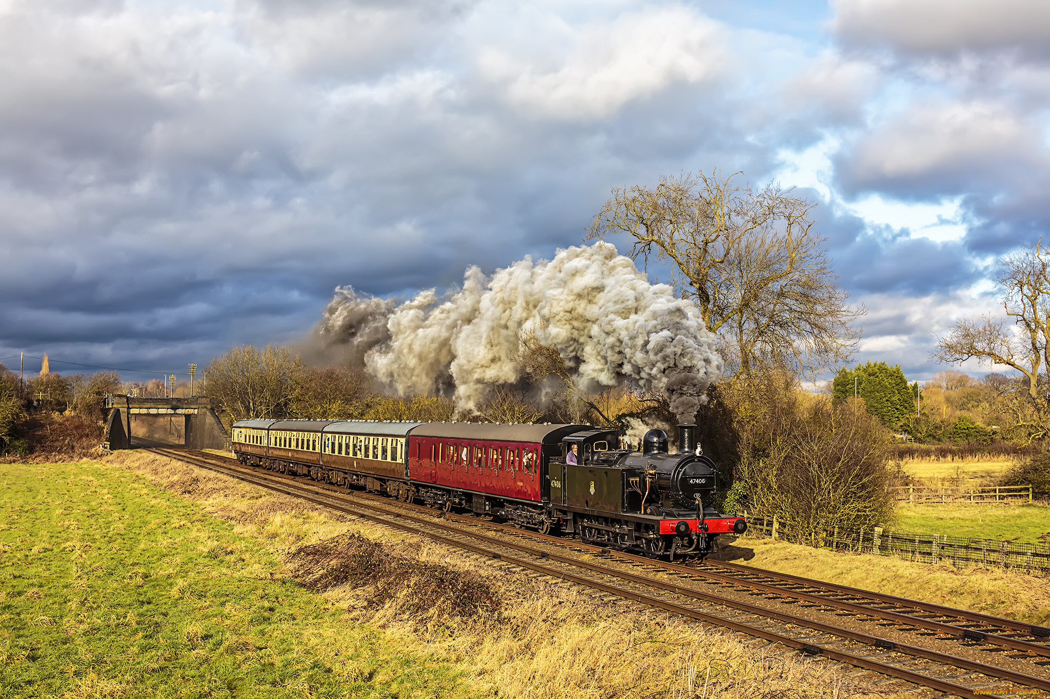 техника, паровозы, состав, локомотив