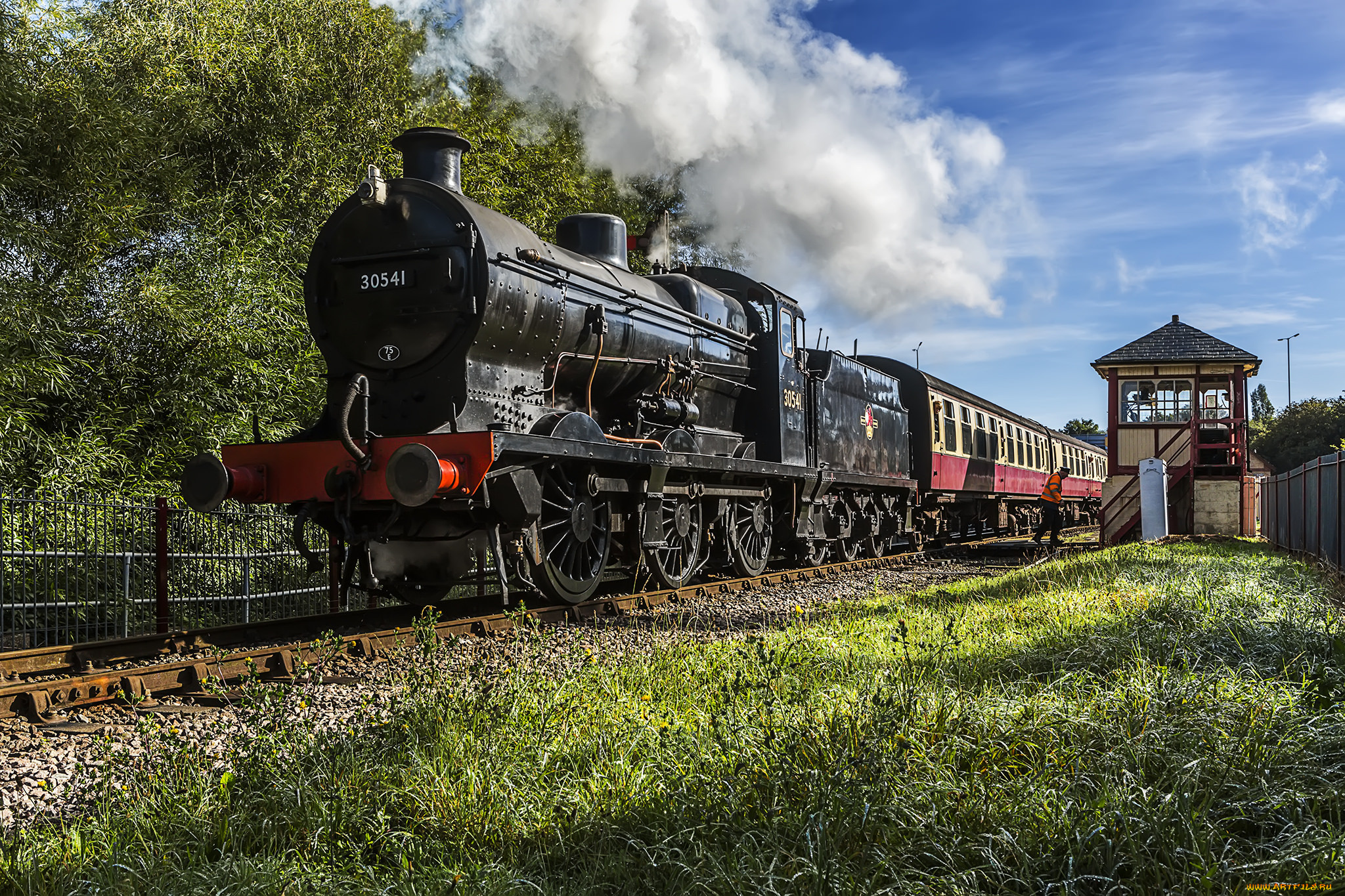 техника, паровозы, состав, локомотив