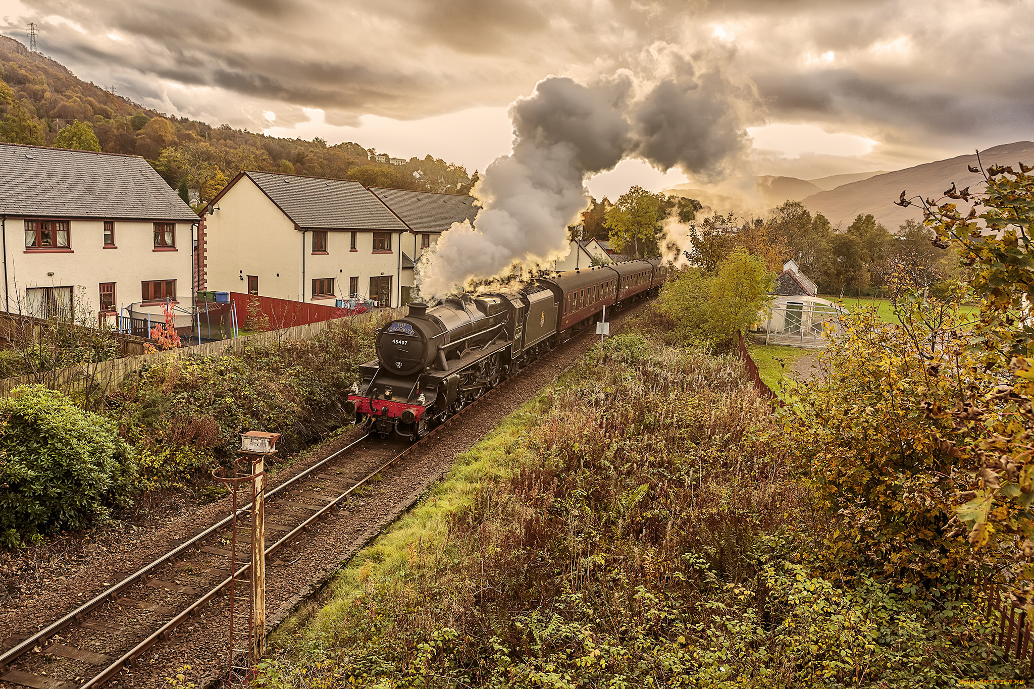 техника, паровозы, состав, локомотив
