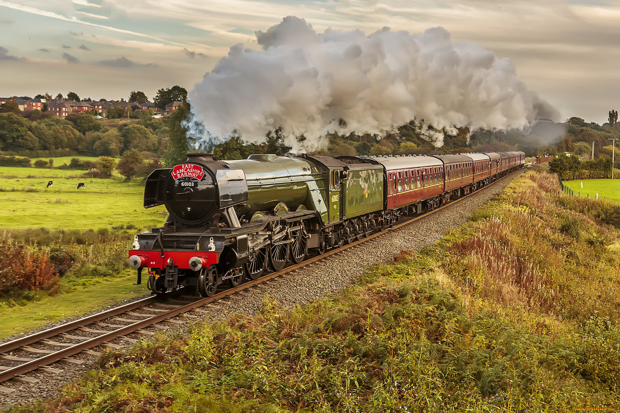 техника, паровозы, состав, локомотив