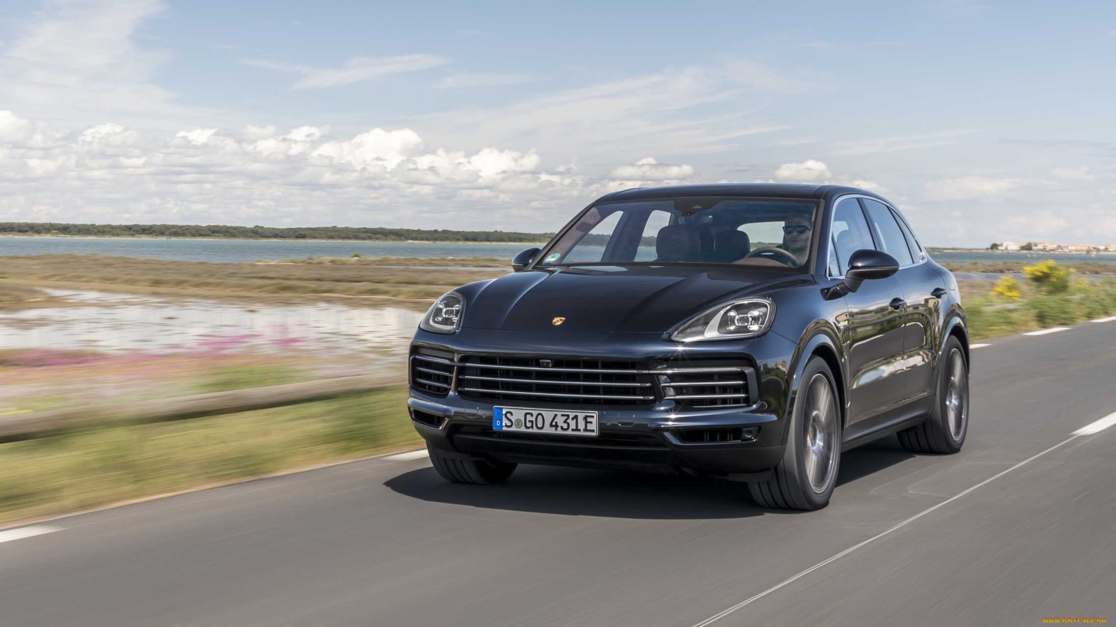 porsche, cayenne, e-hybrid, 2019, автомобили, porsche, cayenne, e-hybrid, 2019, чёрный