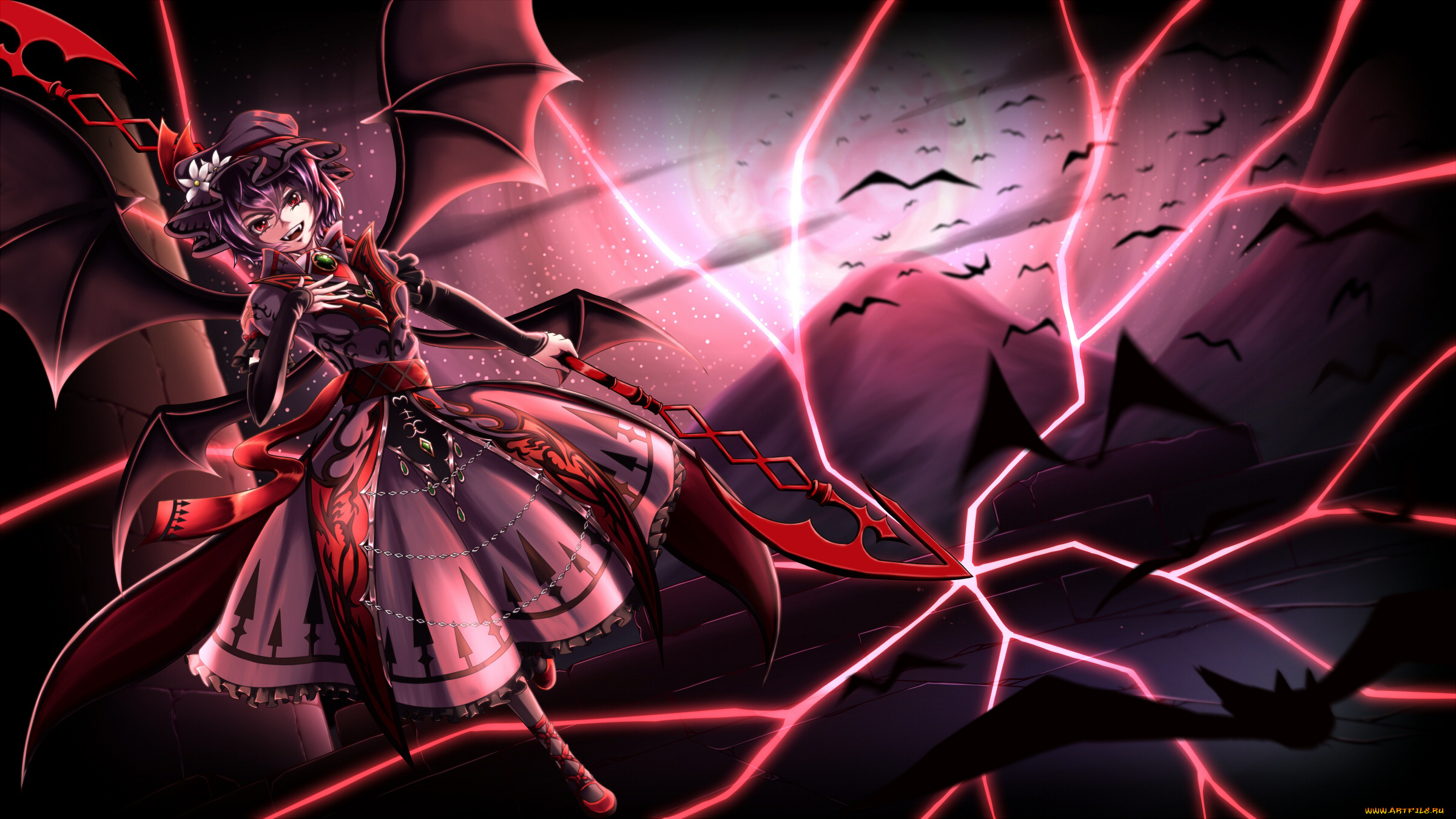 аниме, touhou, девушка