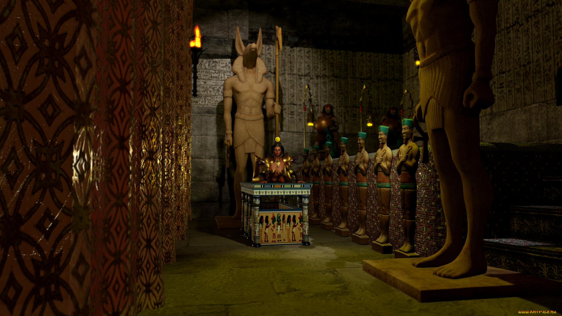 3д, графика, фантазия, , fantasy, девушка, фон, взгляд