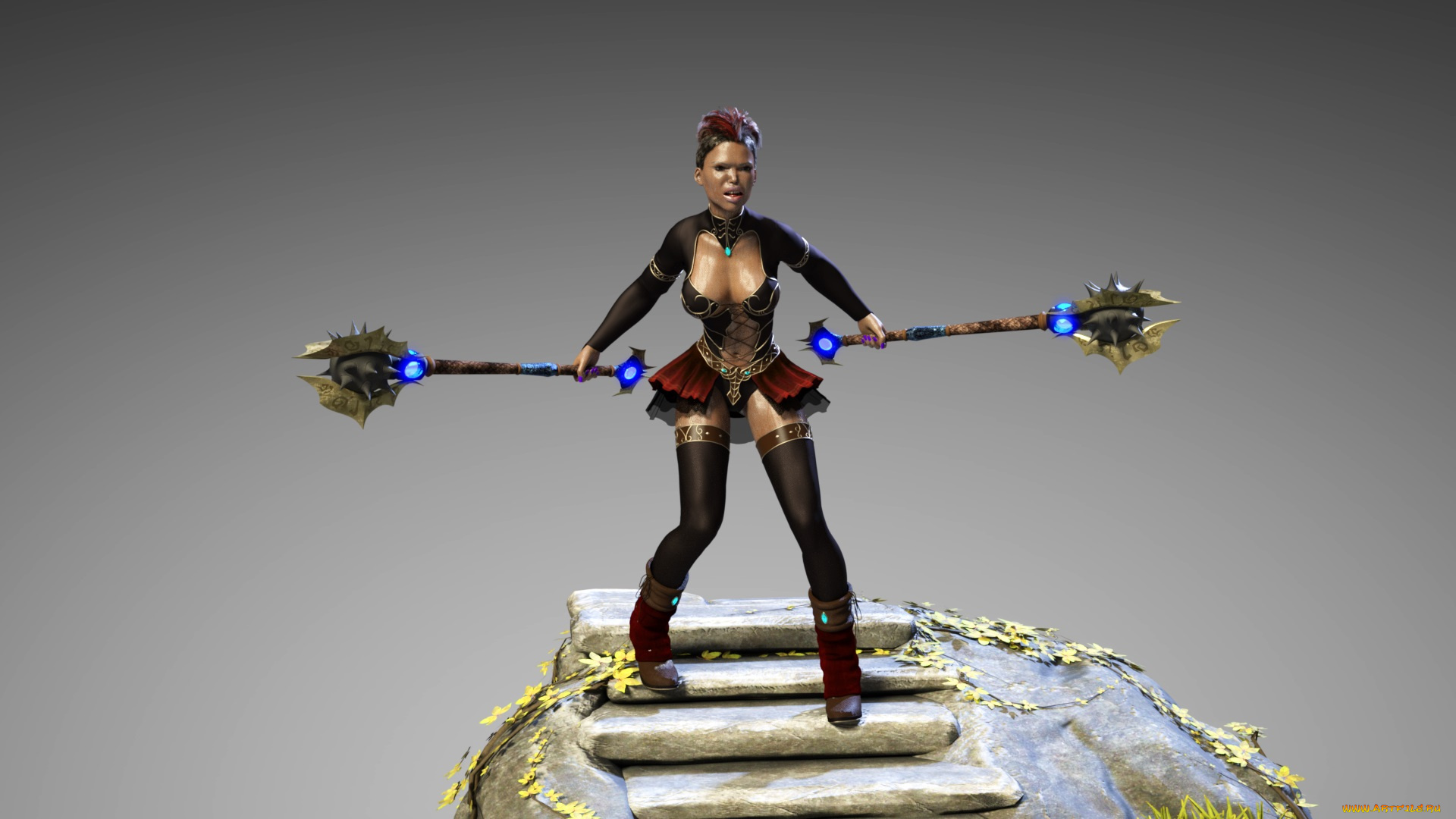 3д, графика, фантазия, , fantasy, девушка, взгляд, фон