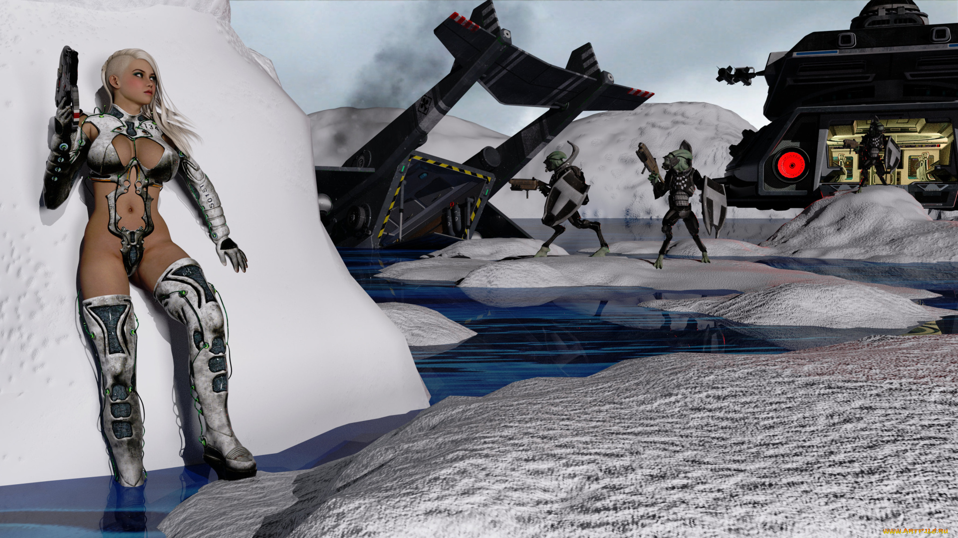 3д, графика, фантазия, , fantasy, взгляд, фон, девушка