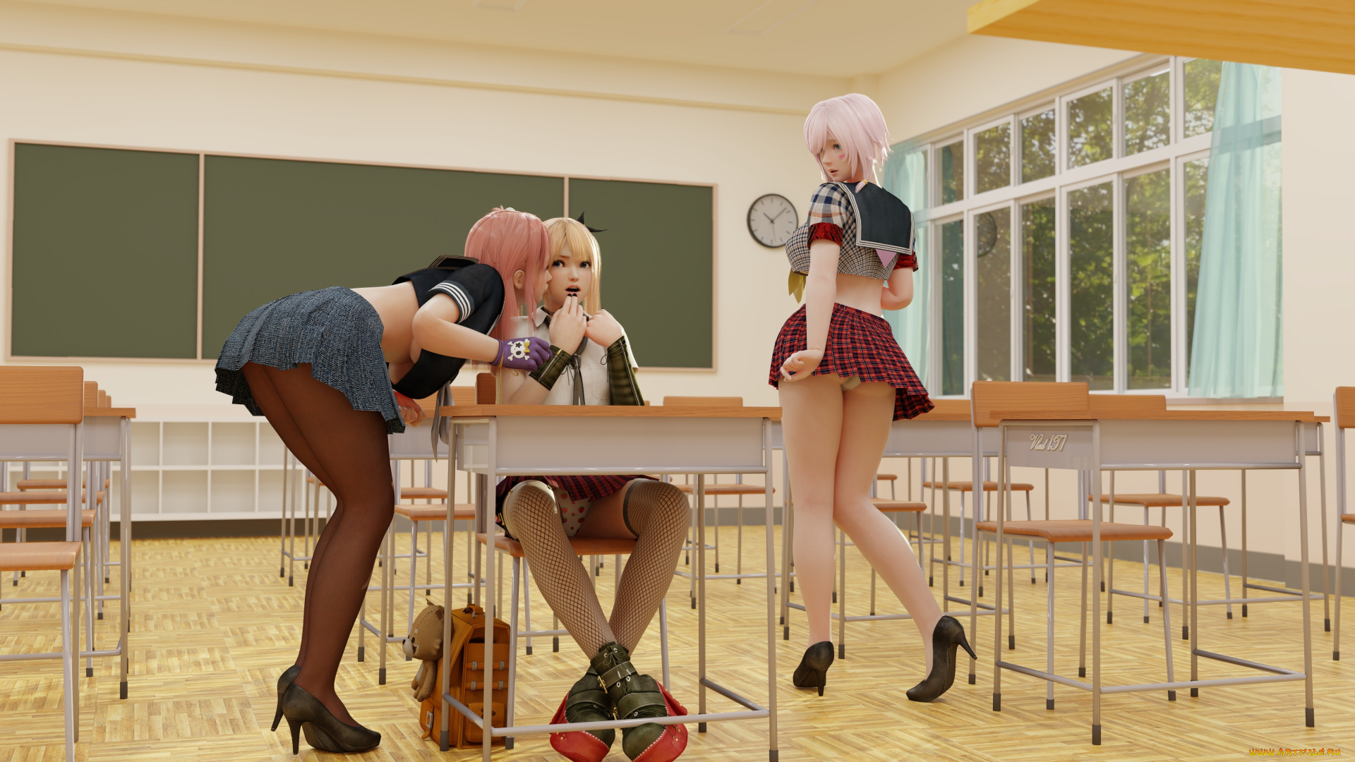 3д, графика, люди, , people, фон, девушки, взгляд