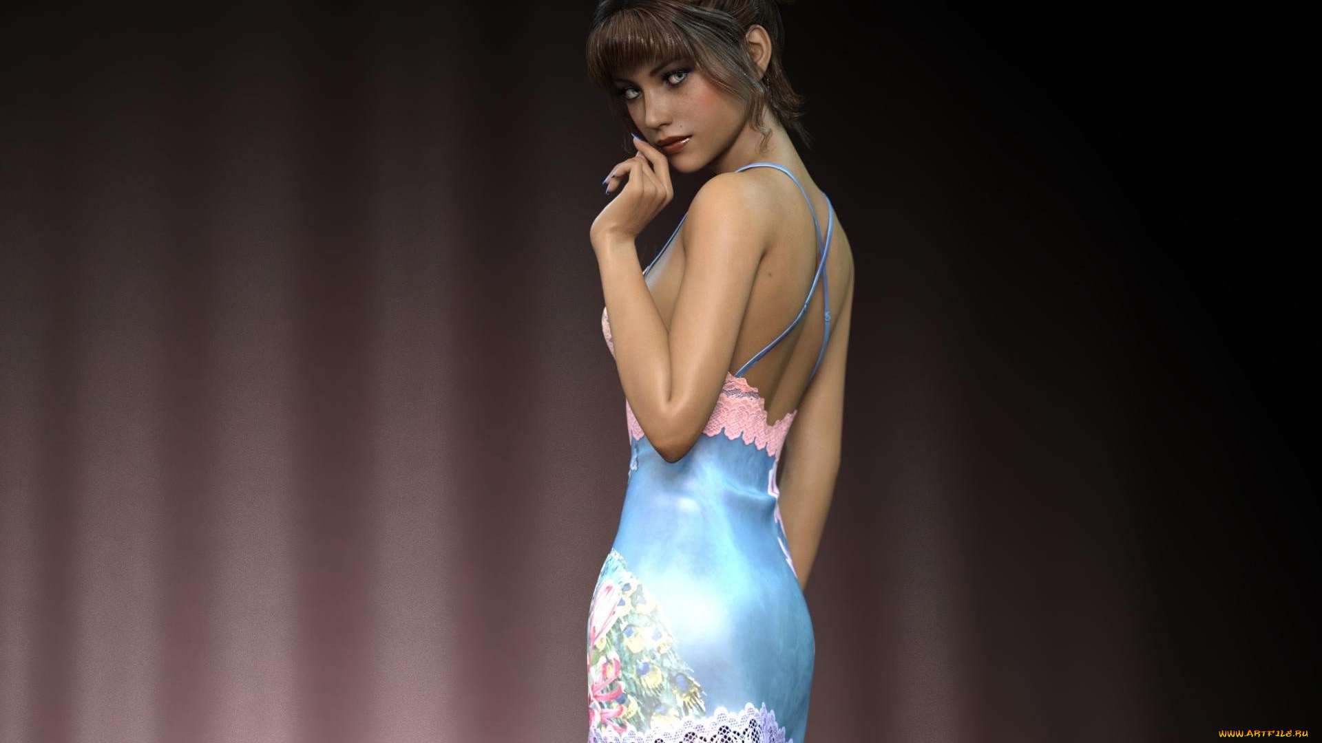 3д, графика, люди, , people, фон, взгляд, девушка