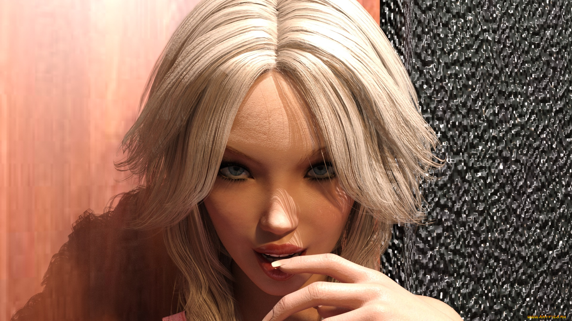 3д, графика, портрет, , portraits, фон, взгляд, девушка