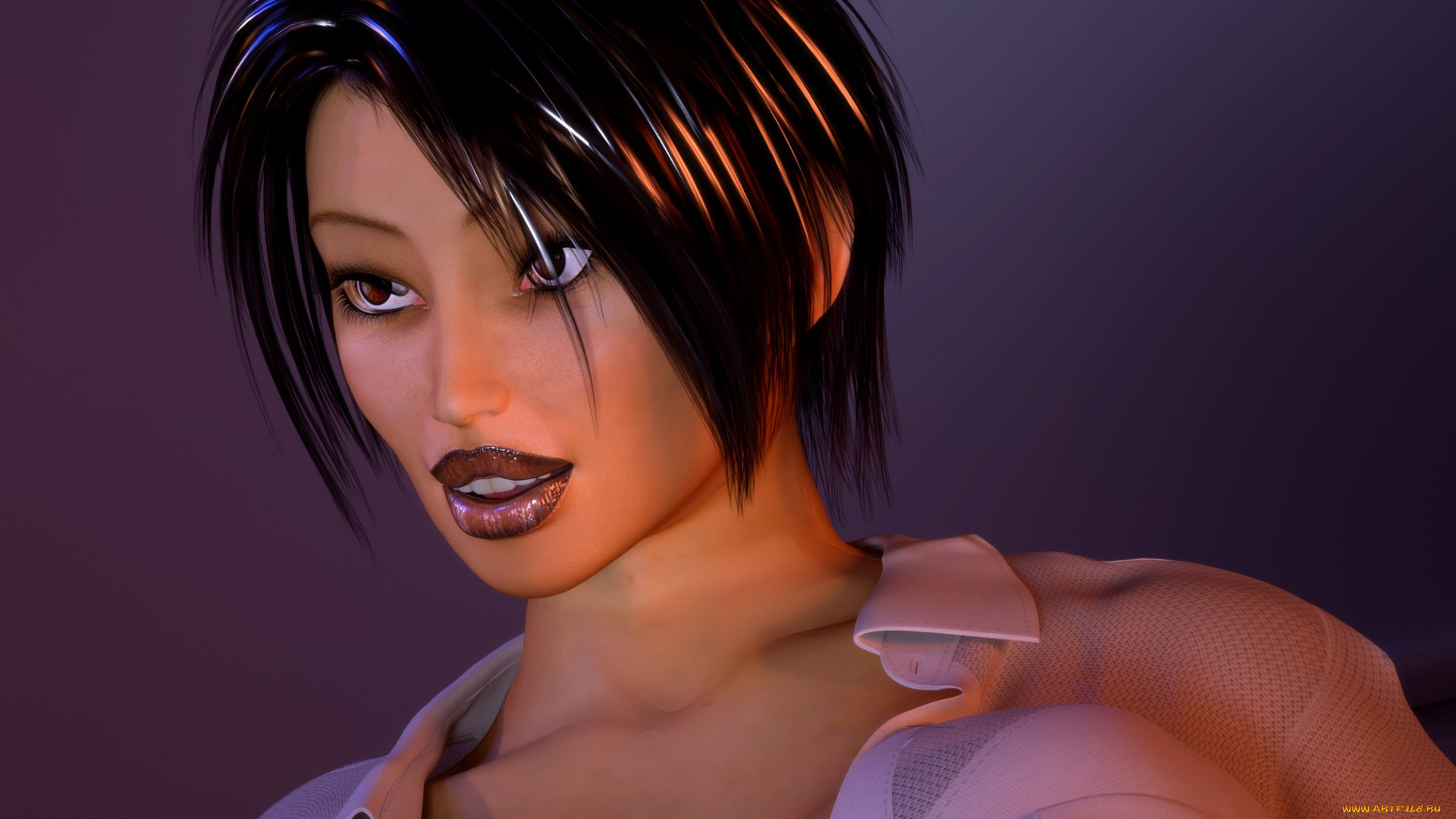3д, графика, портрет, , portraits, фон, взгляд, девушка