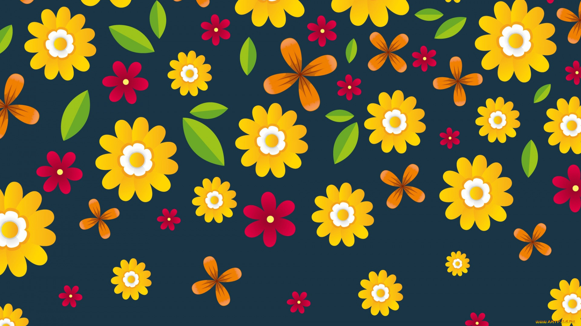 векторная, графика, цветы, , flowers, фон, цветы