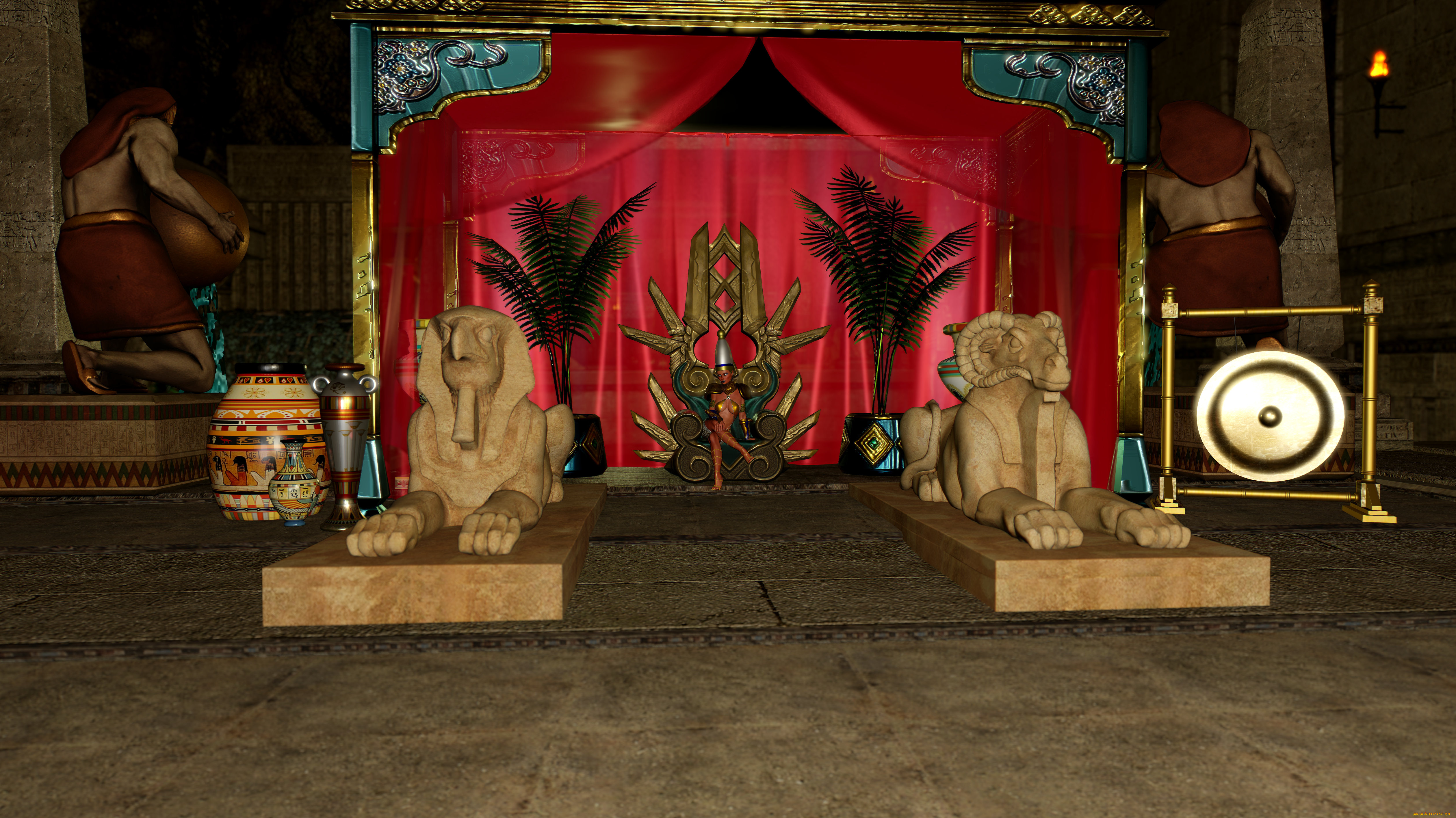 3д, графика, фантазия, , fantasy, фон, взгляд, девушка