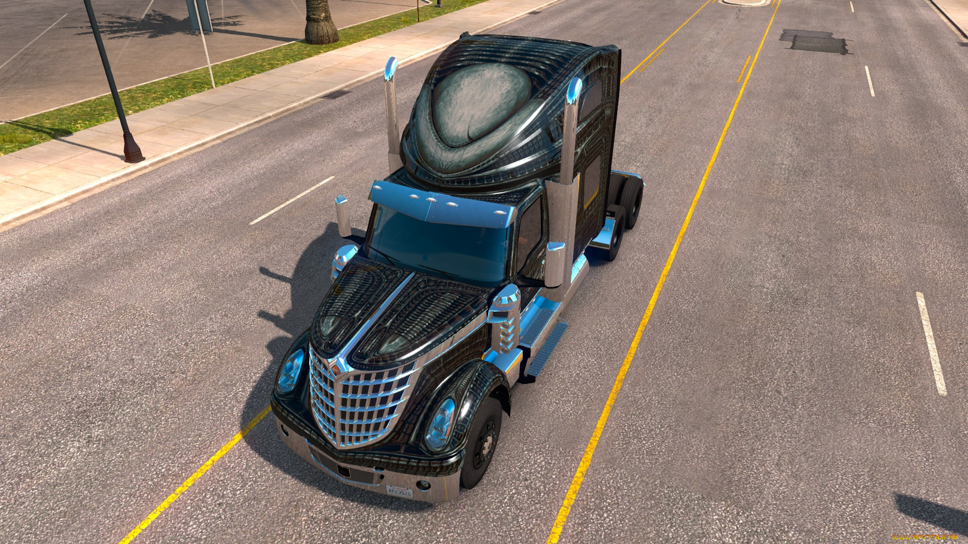 american, truck, simulator, видео, игры, international, lone, star, truck, грузовик, тягач, engine, corp, navistar, caterpillar, c15, hendrickson, meritor, dana-spicer