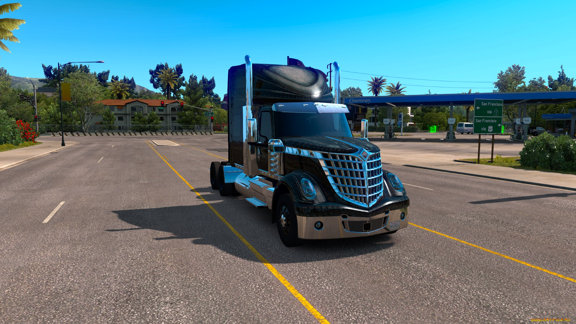 american, truck, simulator, видео, игры, international, lone, star, truck, грузовик, тягач, engine, corp, navistar, caterpillar, c15, hendrickson, meritor, dana-spicer