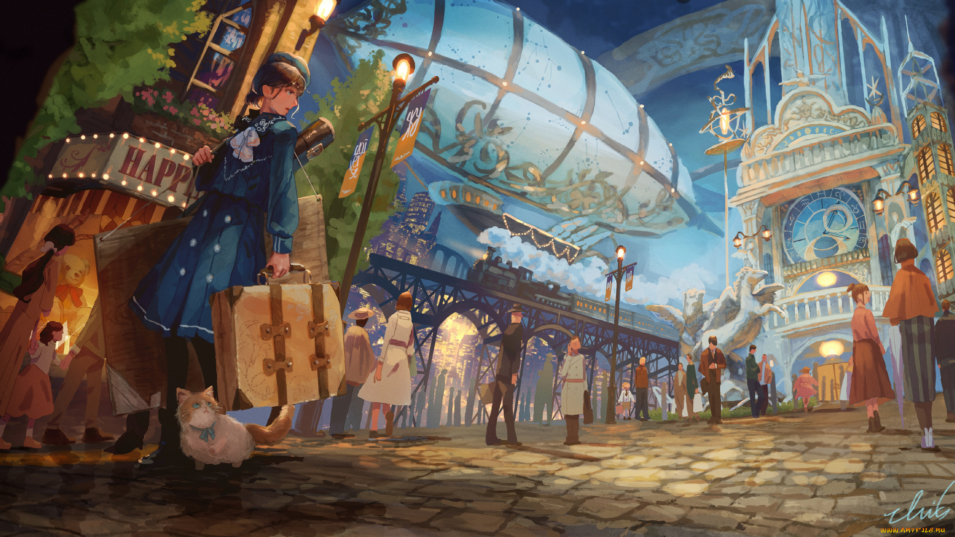 аниме, город, , улицы, , интерьер, , здания, люди