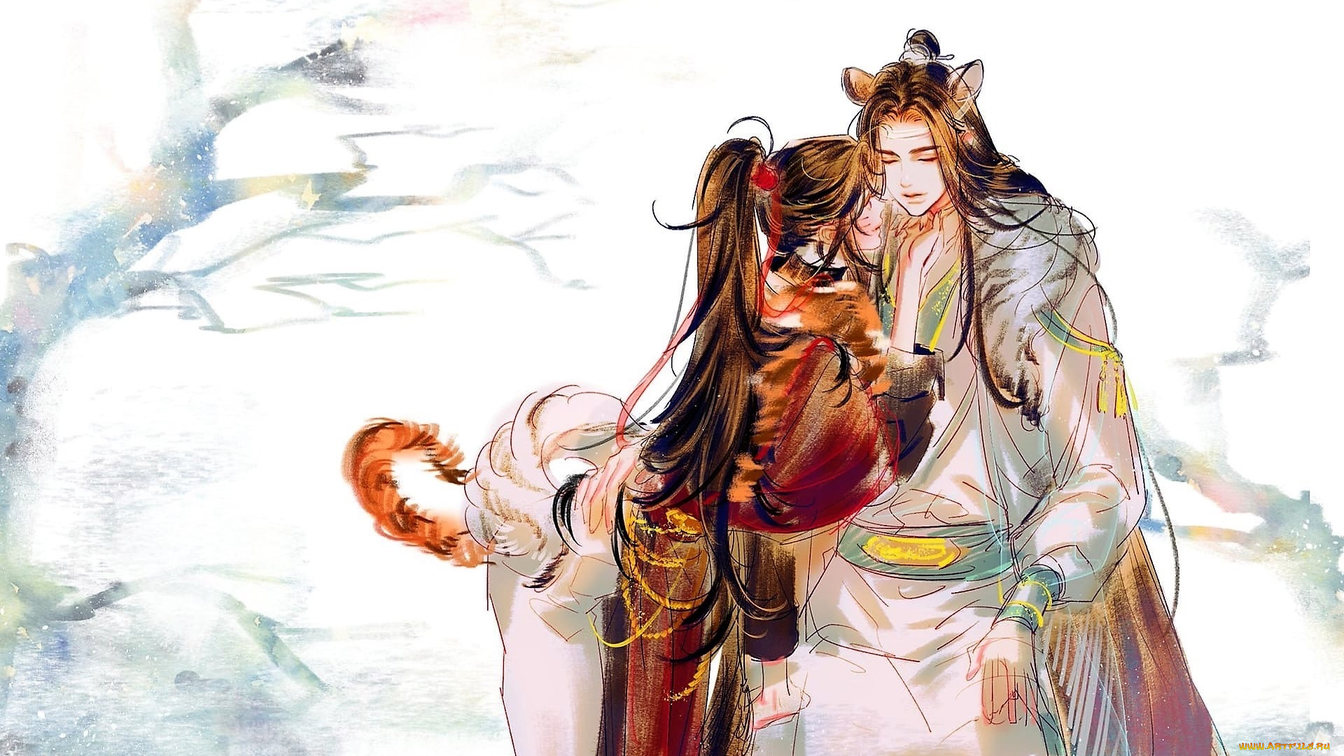 аниме, mo, dao, zu, shi, вэй, усянь, лань, ванцзы, хвосты