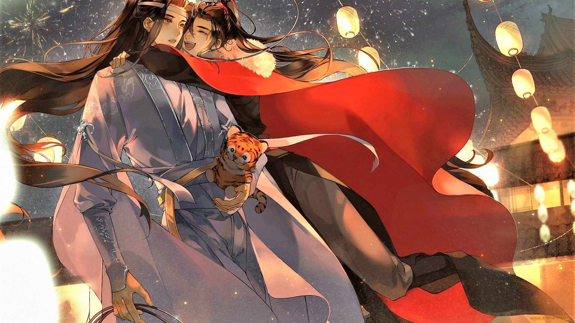 аниме, mo, dao, zu, shi, вэй, усянь, лань, ванцзы, тигренок