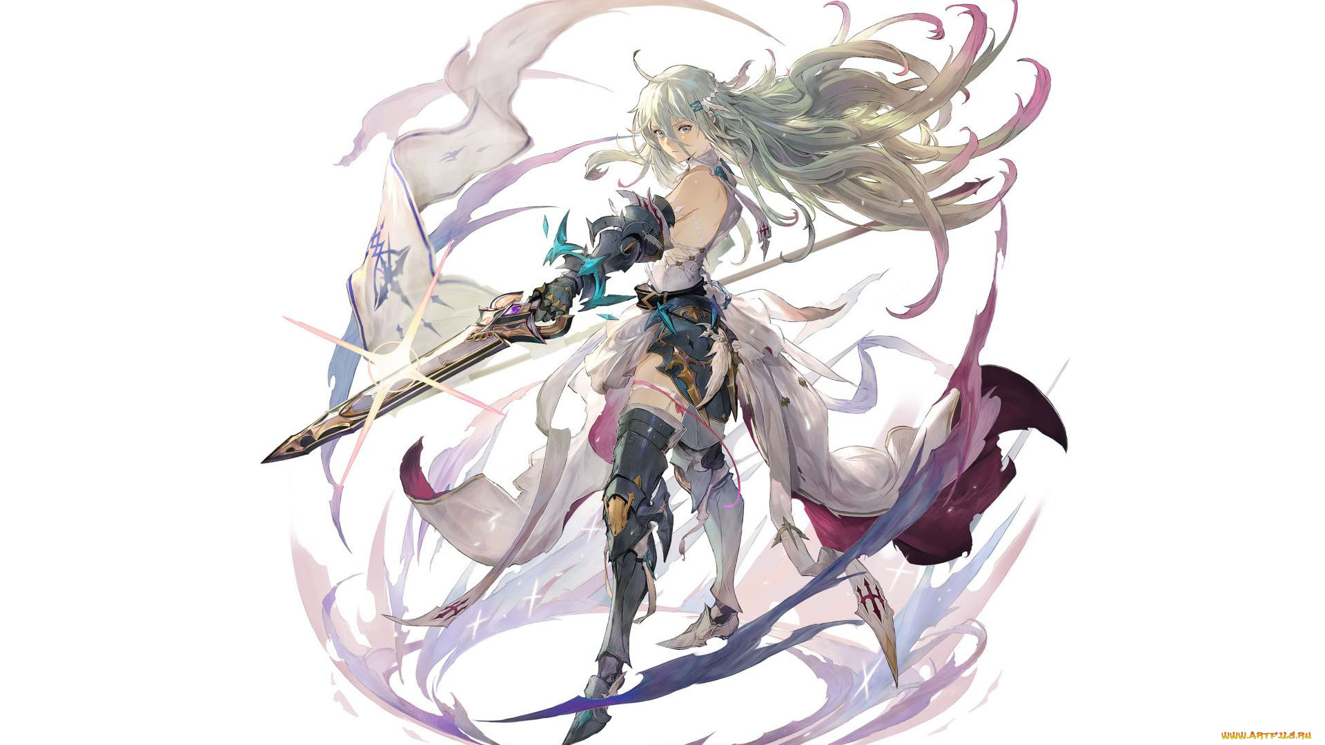 аниме, оружие, , техника, , технологии, девушка, меч